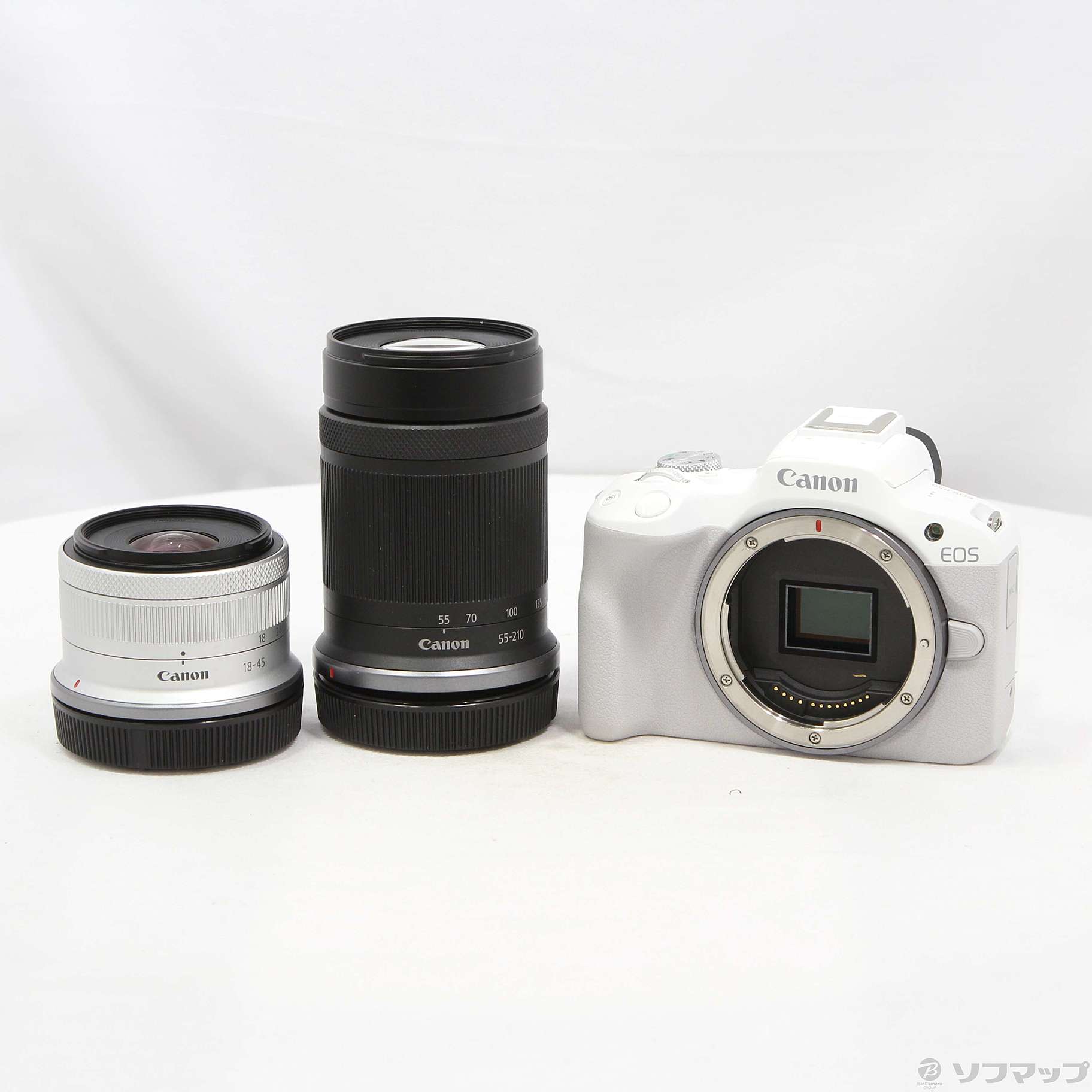 中古】EOS R50 ダブルズームキット ホワイト [2133058511834] - リコレ 
