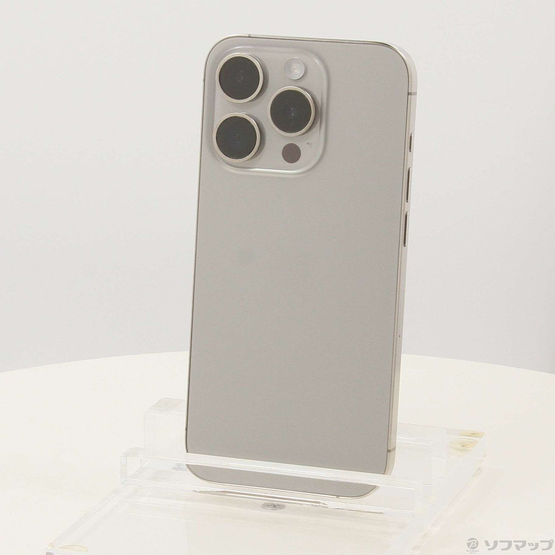 (中古)Apple iPhone15 Pro 256GB ナチュラルチタニウム MTUF3J/A SIMフリー(344-ud)