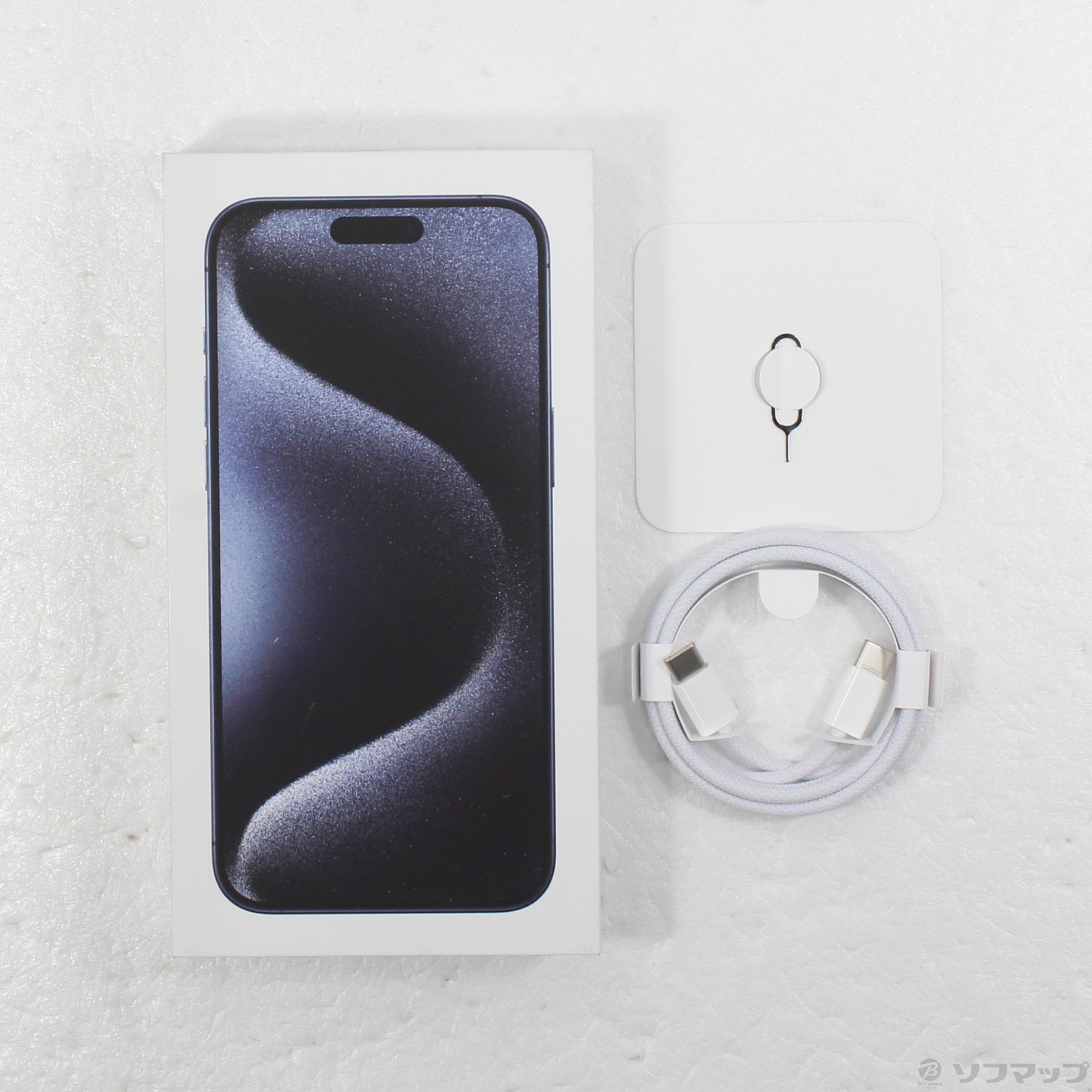 中古】iPhone15 Pro Max 1TB ブルーチタニウム MU723J／A SIM