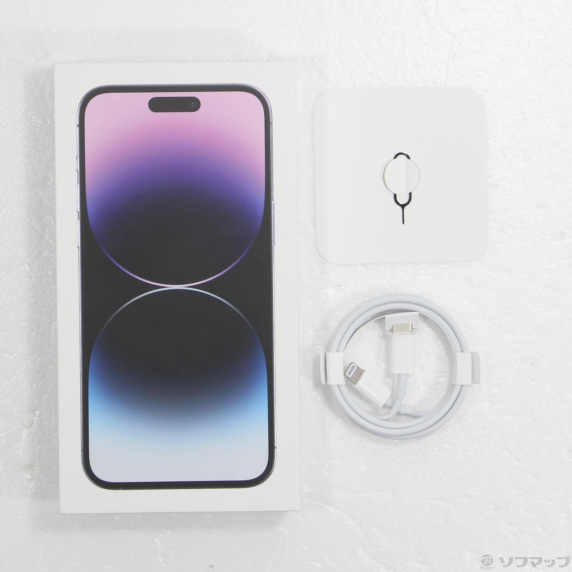 中古】iPhone14 Pro Max 128GB ディープパープル MQ993J／A SIMフリー 