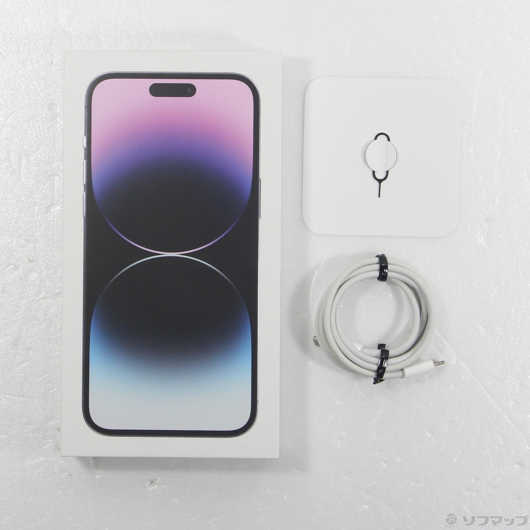 中古】iPhone14 Pro Max 256GB ディープパープル MQ9E3J／A SIM