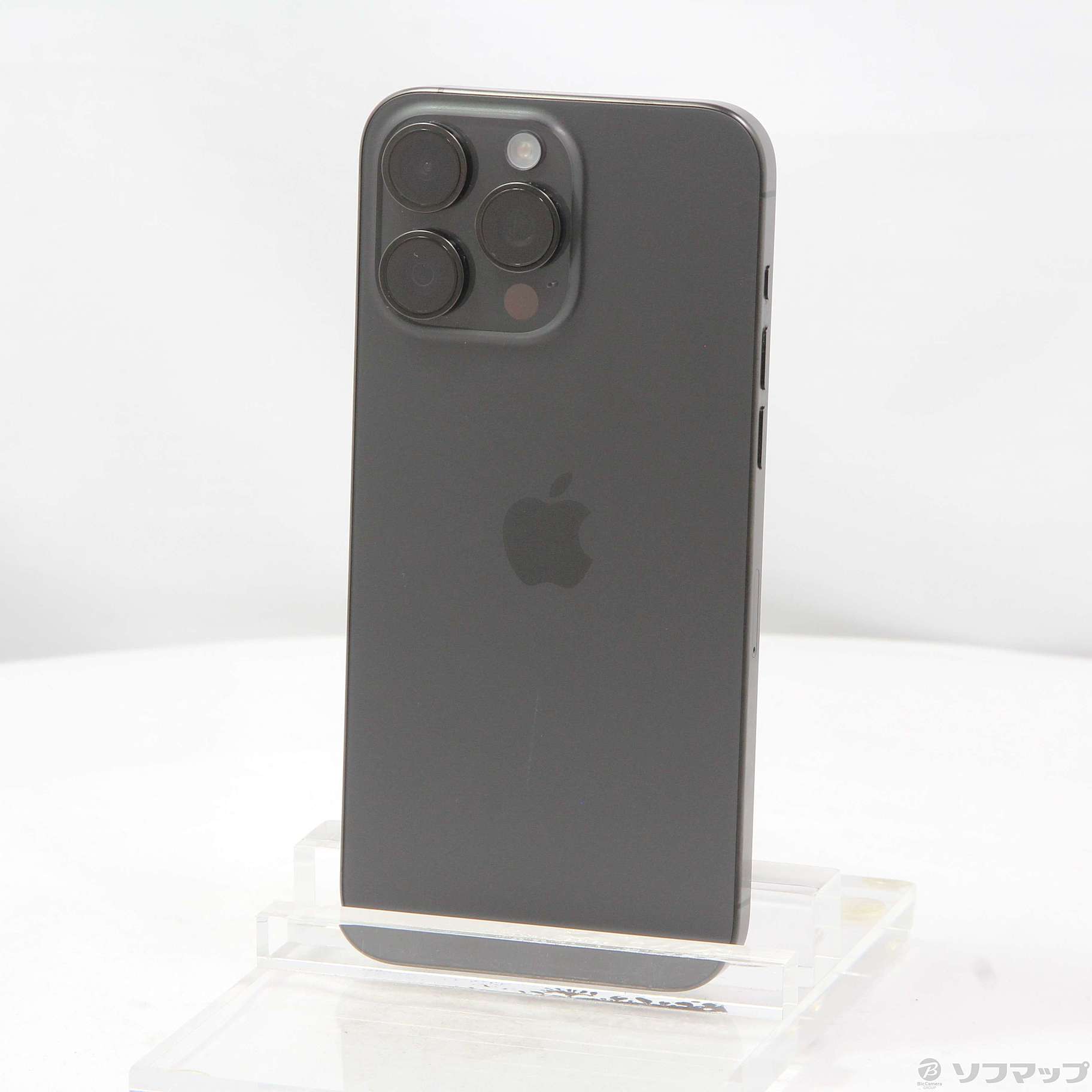 中古】iPhone15 Pro Max 512GB ブラックチタニウム MU6U3J／A SIM 