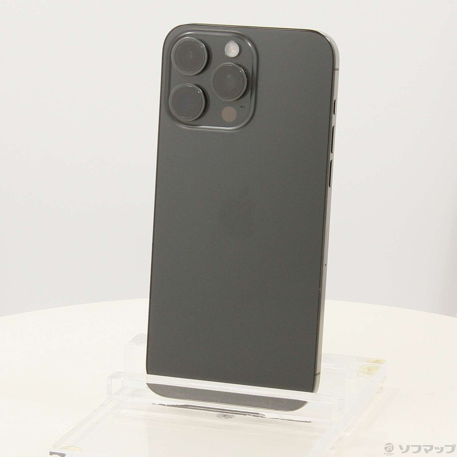 中古】iPhone15 Pro Max 512GB ブラックチタニウム MU6U3J／A SIM 