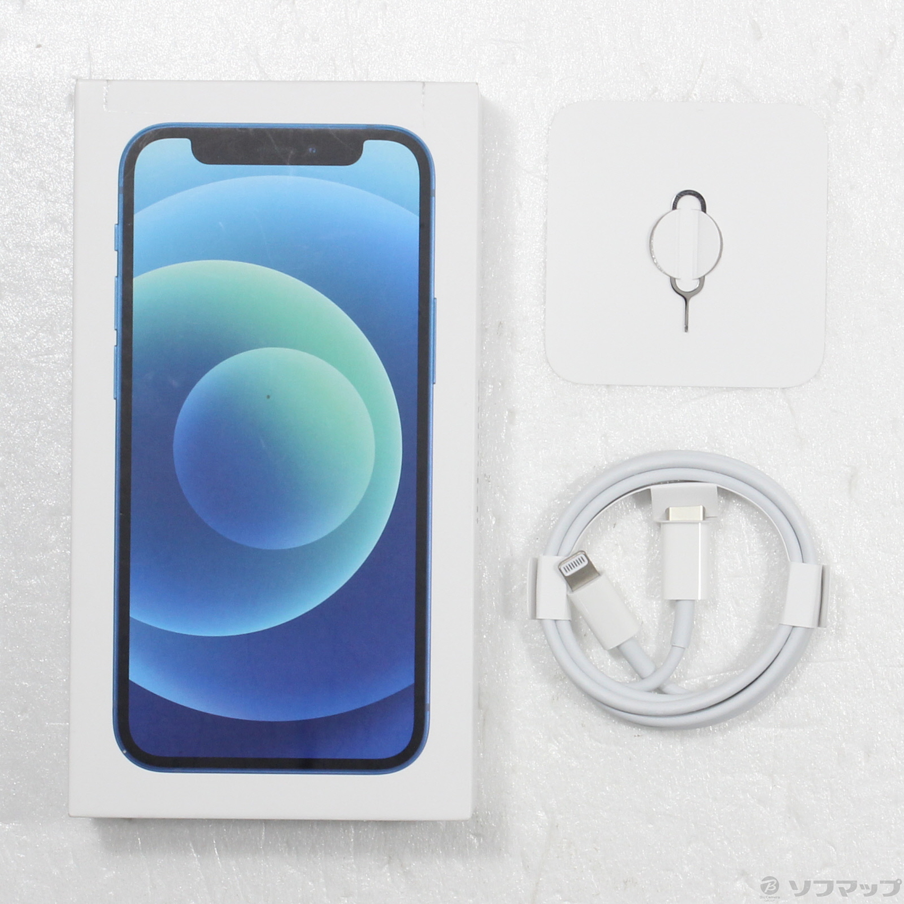 中古】iPhone12 mini 64GB ブルー MGAP3J／A SIMフリー [2133058646185