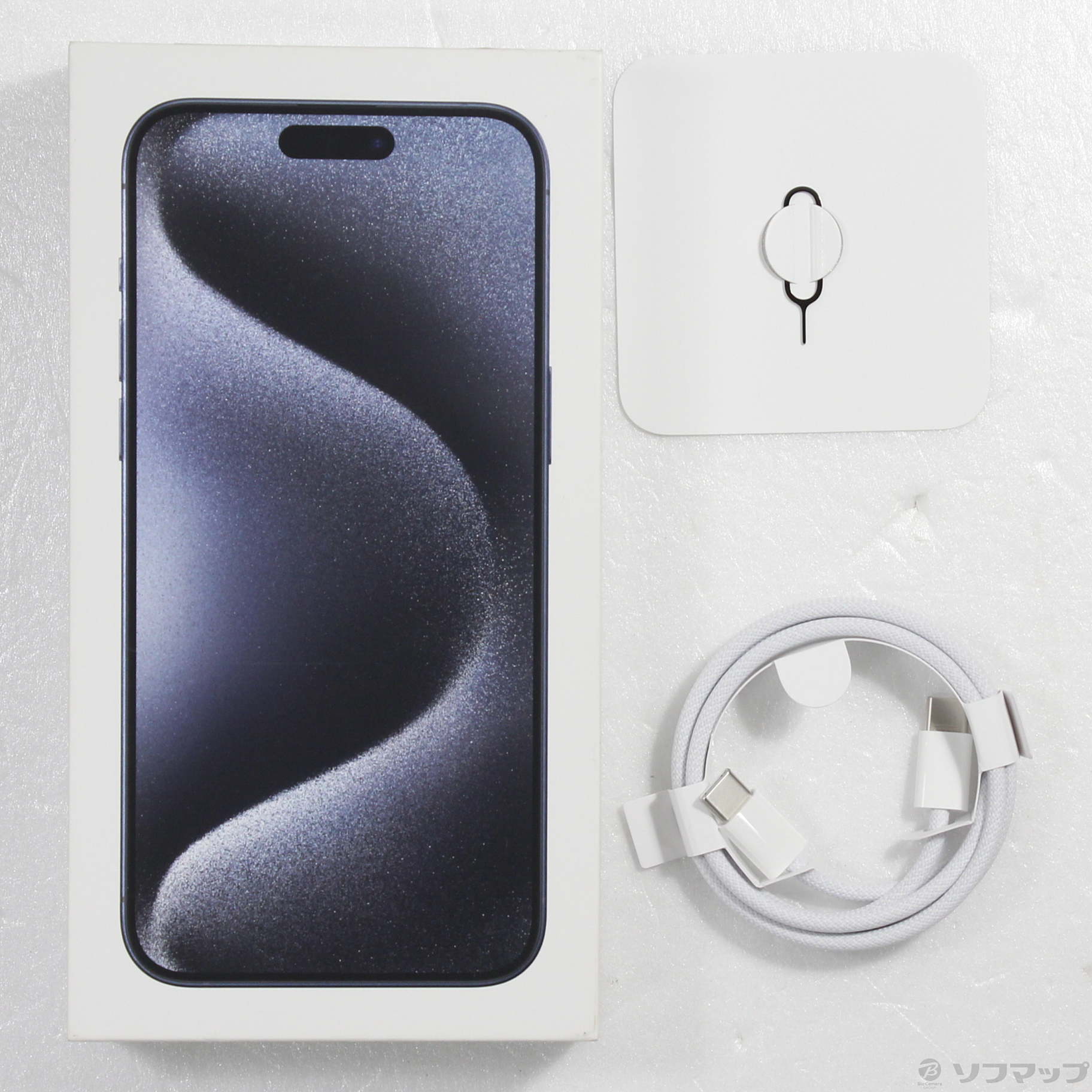 中古】iPhone15 Pro Max 256GB ブルーチタニウム MU6T3J／A SIMフリー 