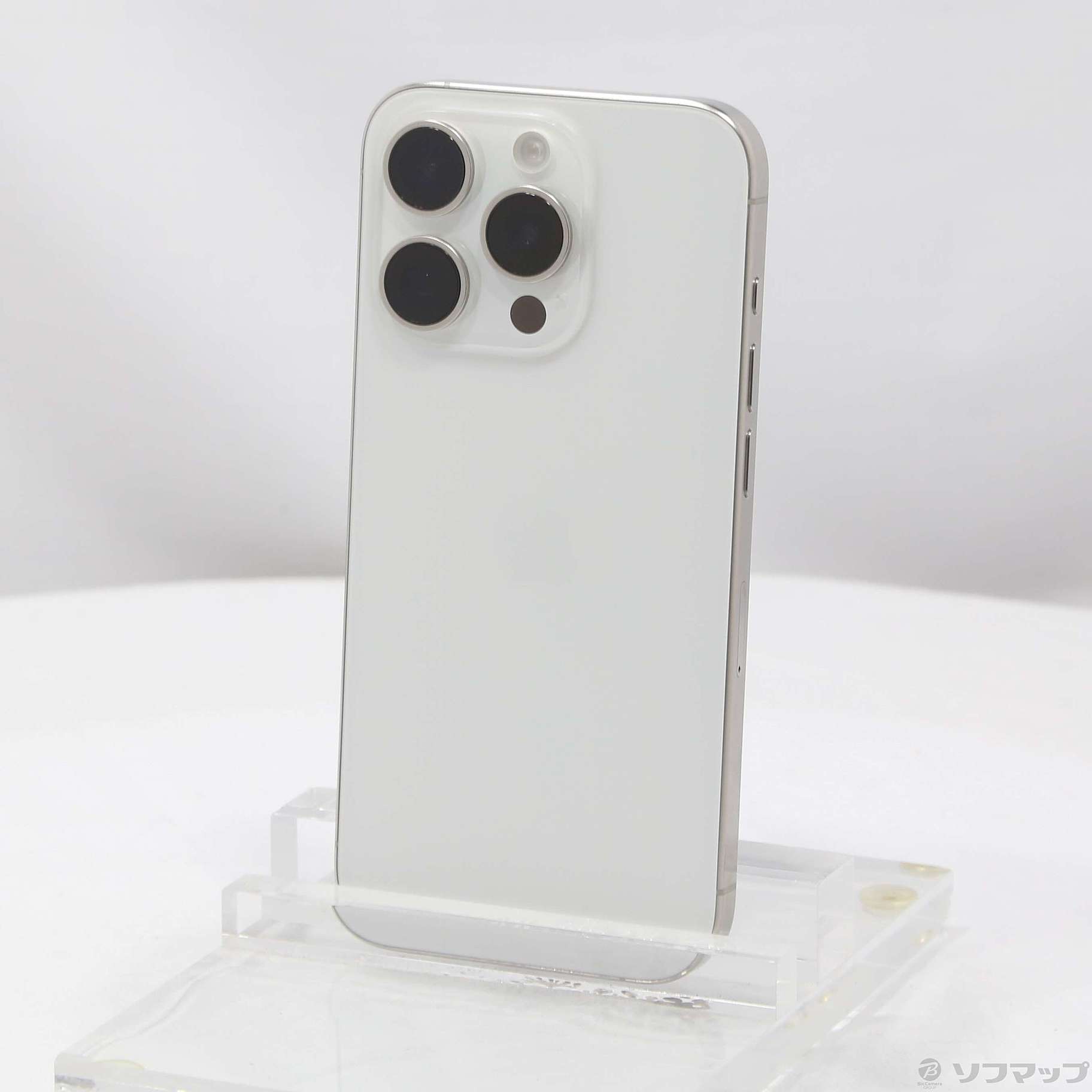 中古】iPhone15 Pro 256GB ホワイトチタニウム MTUD3J／A SIM 