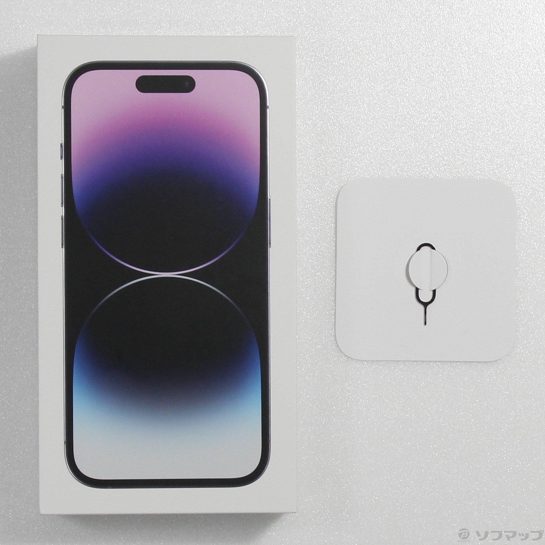 中古】GW特価 iPhone14 Pro 256GB ディープパープル MQ1E3J／A SIM 