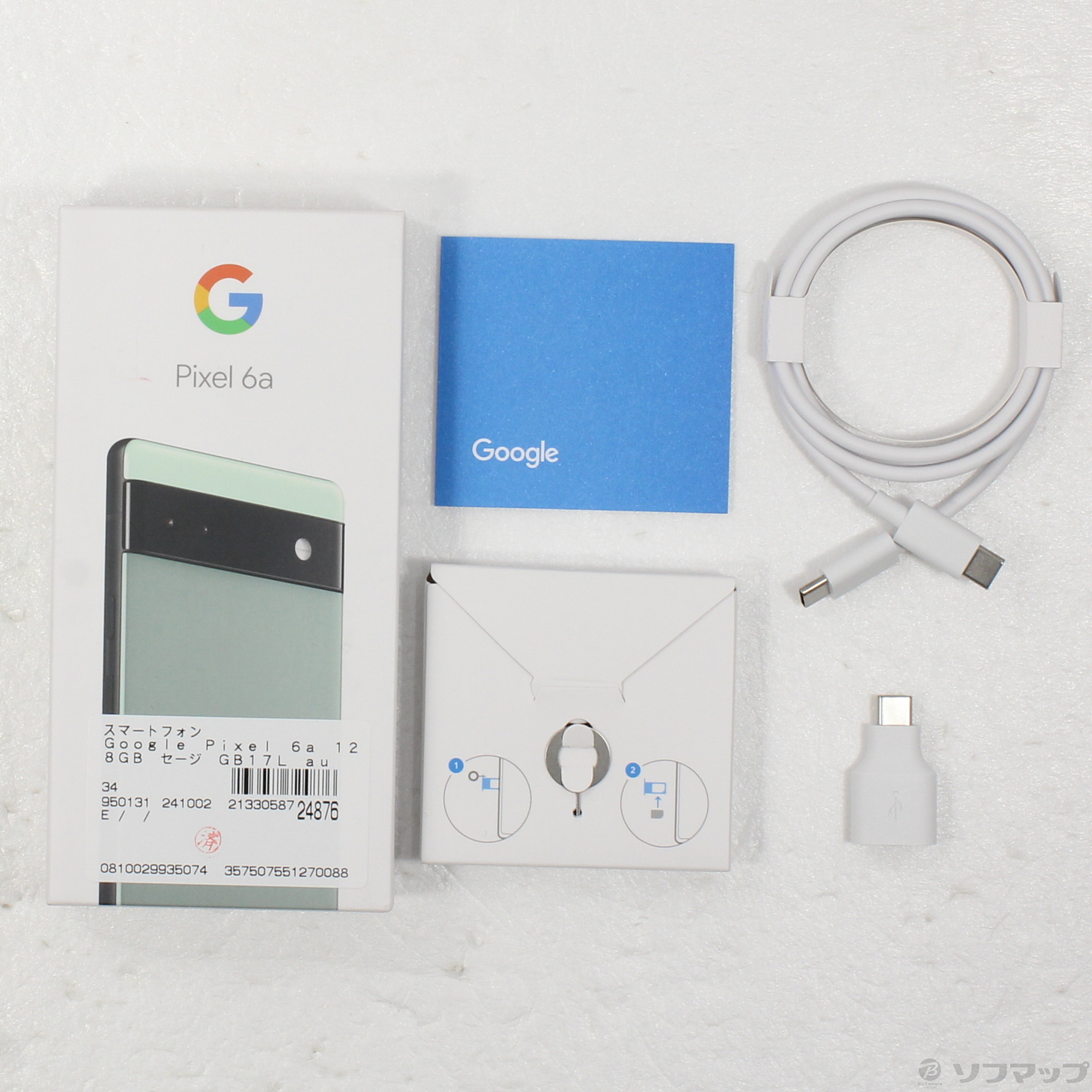 中古】Google Pixel 6a 128GB セージ GB17L au SIMフリー 