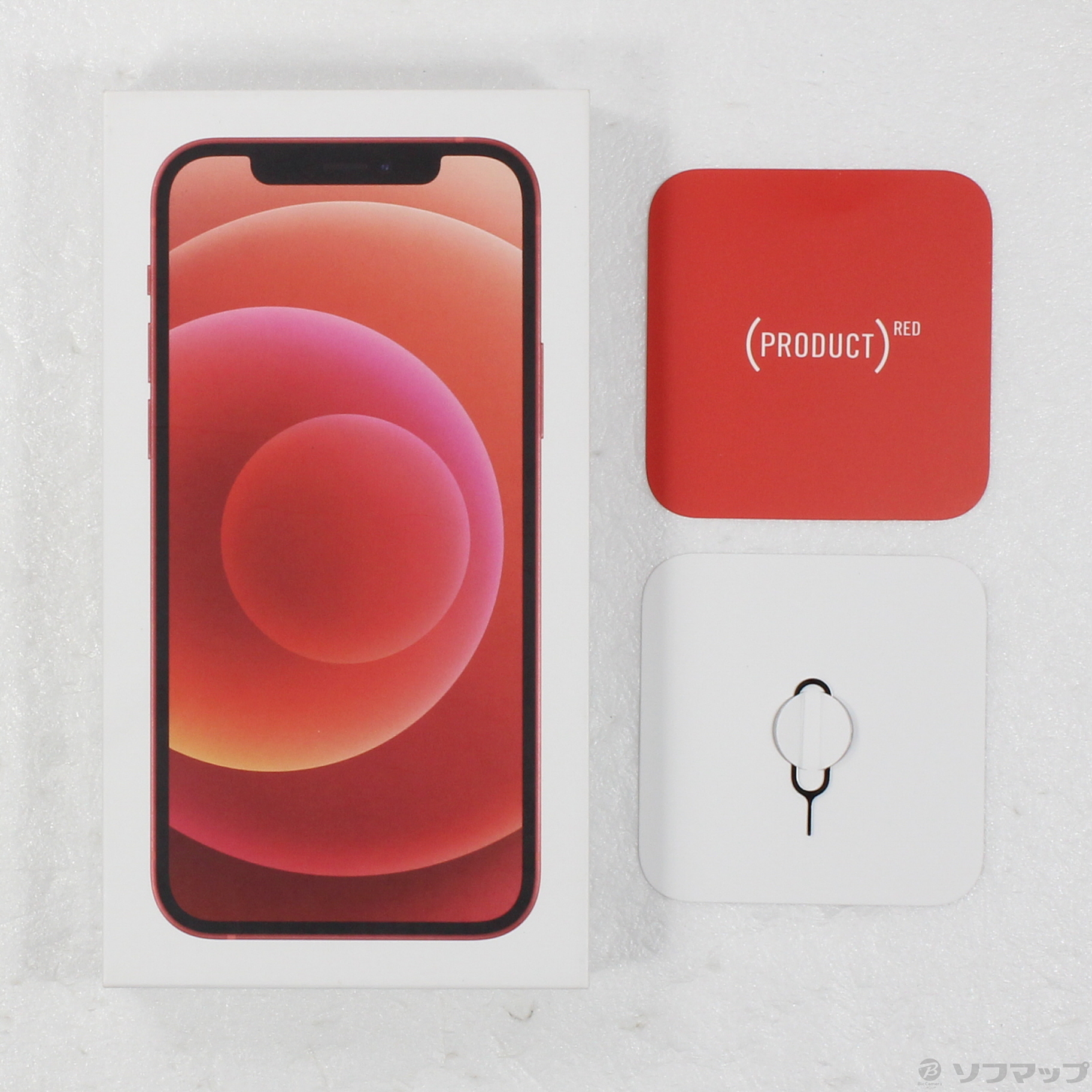 iPhone - 新品未開封 iPhone12 128GB RED SIMフリー MGHW3J/A 中古】iPhone12 128GB プロダクトレッド MGHW3J／A SIMフリー