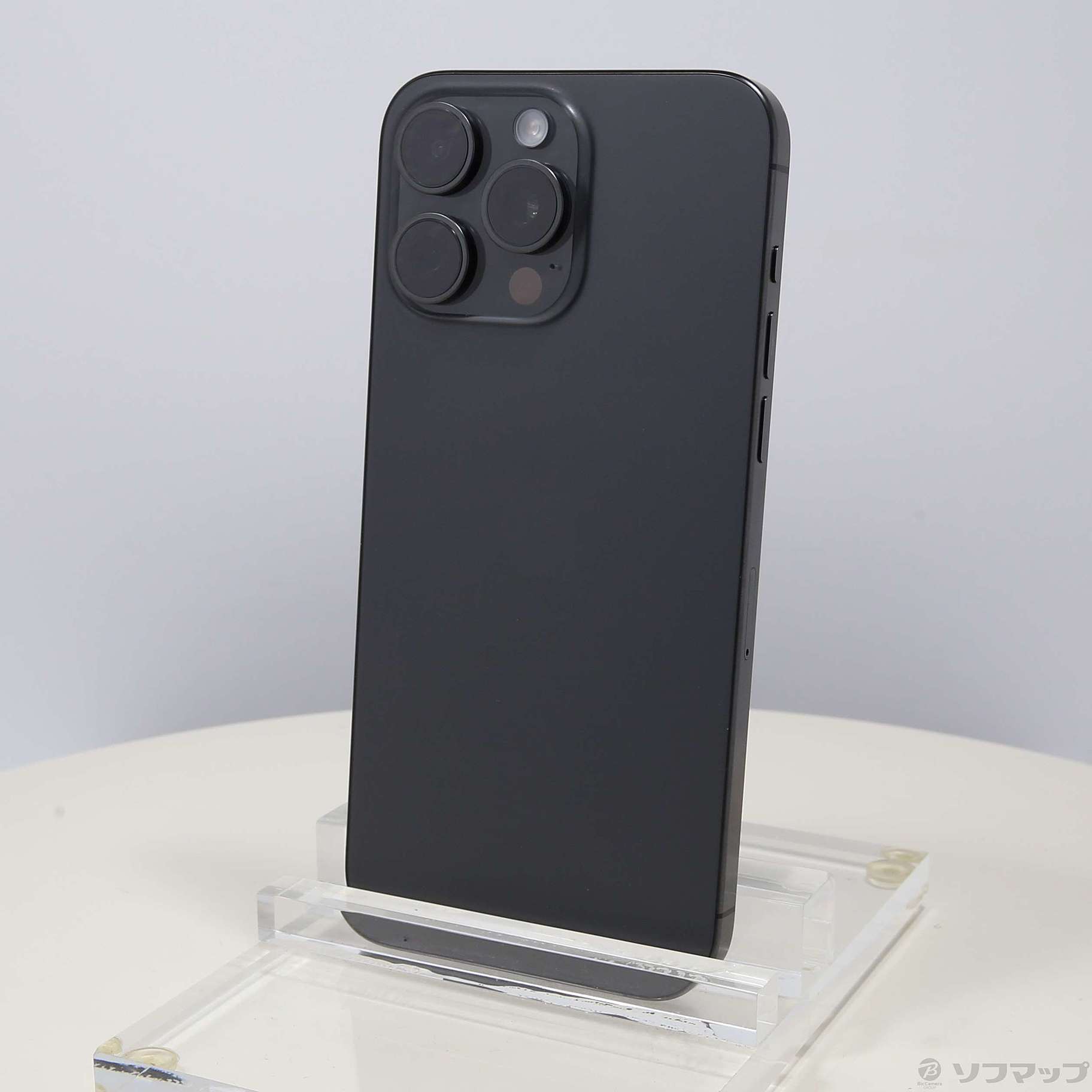 中古】iPhone15 Pro Max 256GB ブラックチタニウム MU6P3J／A SIM 