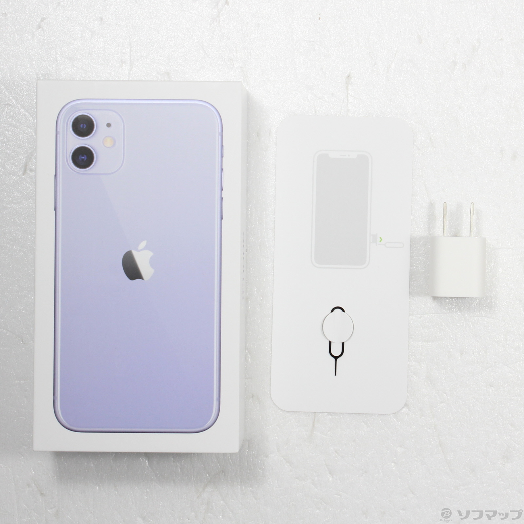 中古】iPhone11 128GB パープル MWM52J／A SIMフリー [2133058822268 