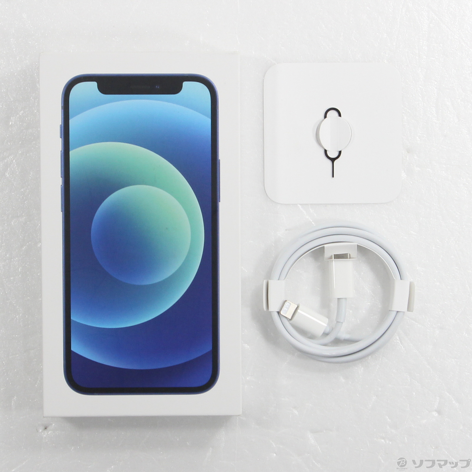 中古】iPhone12 mini 64GB ブルー MGAP3J／A SIMフリー