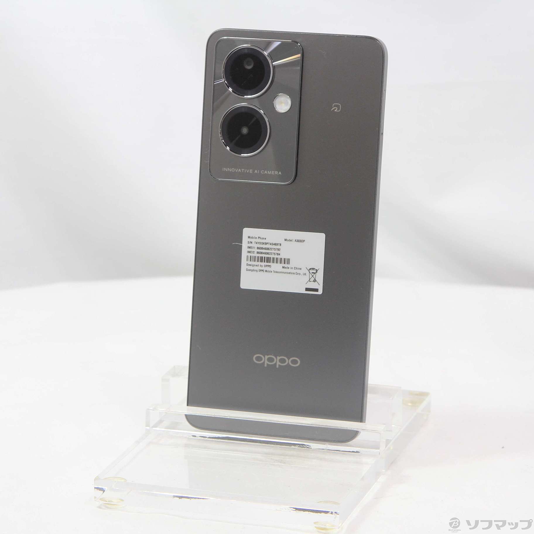 OPPO RenoA ブラック SIMフリー 128GB OPPO Reno A 128GBブラック OPPO