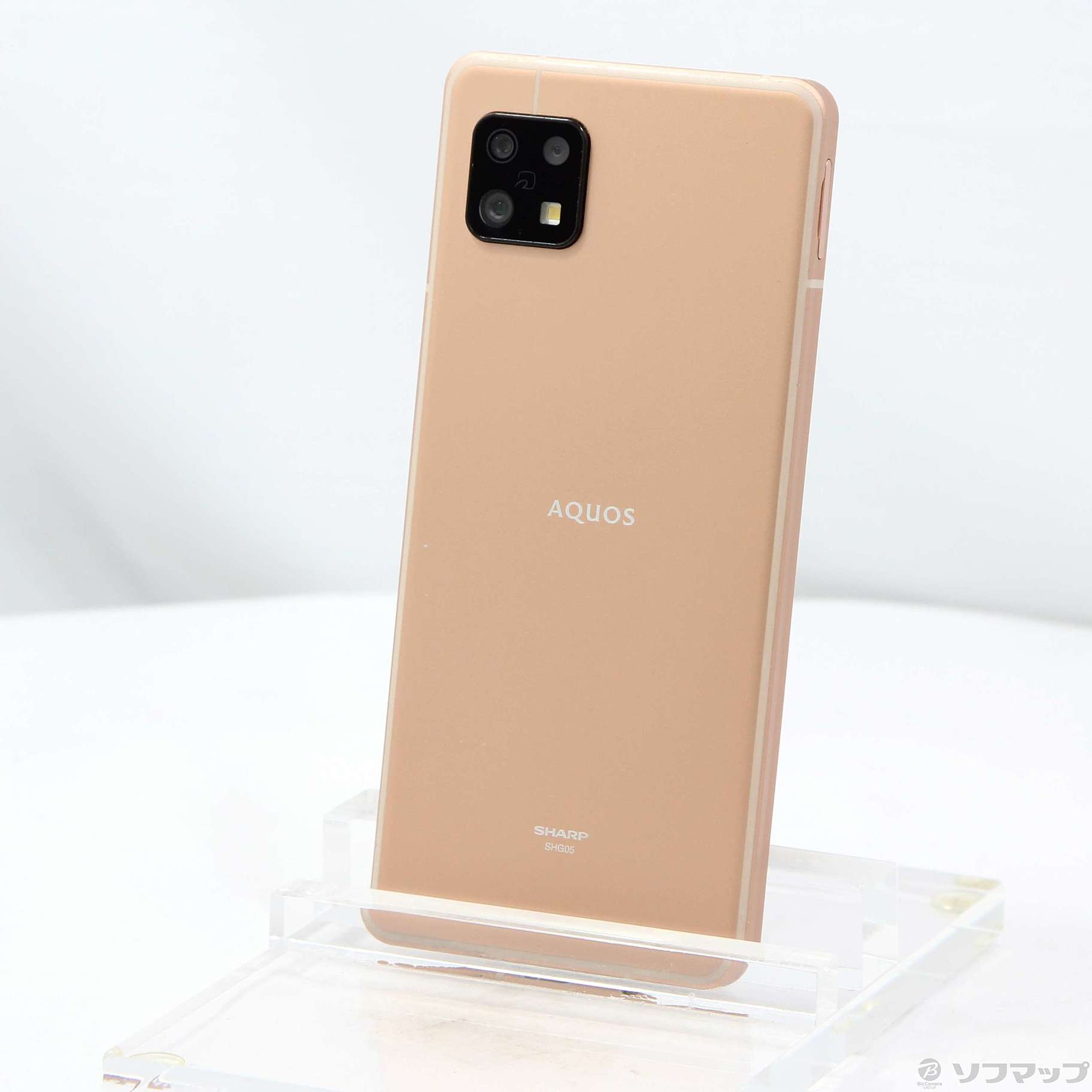 中古】AQUOS sense6 64GB ライトカッパー SHG05 au SIMフリー 