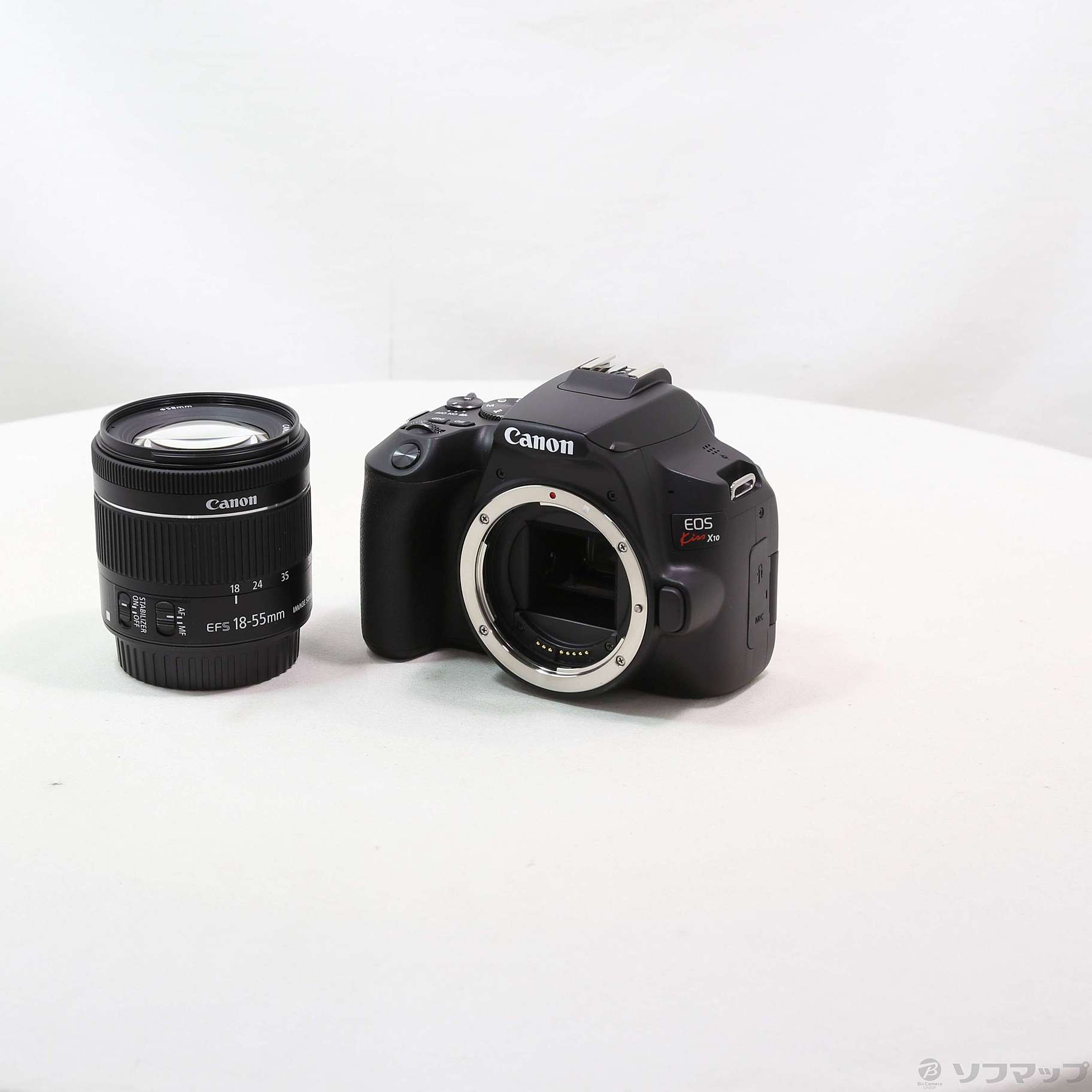 中古】EOS Kiss X10 EF-S18-55 IS STM レンズキット ブラック [2133058867351] -  リコレ！|ビックカメラグループ ソフマップの中古通販サイト