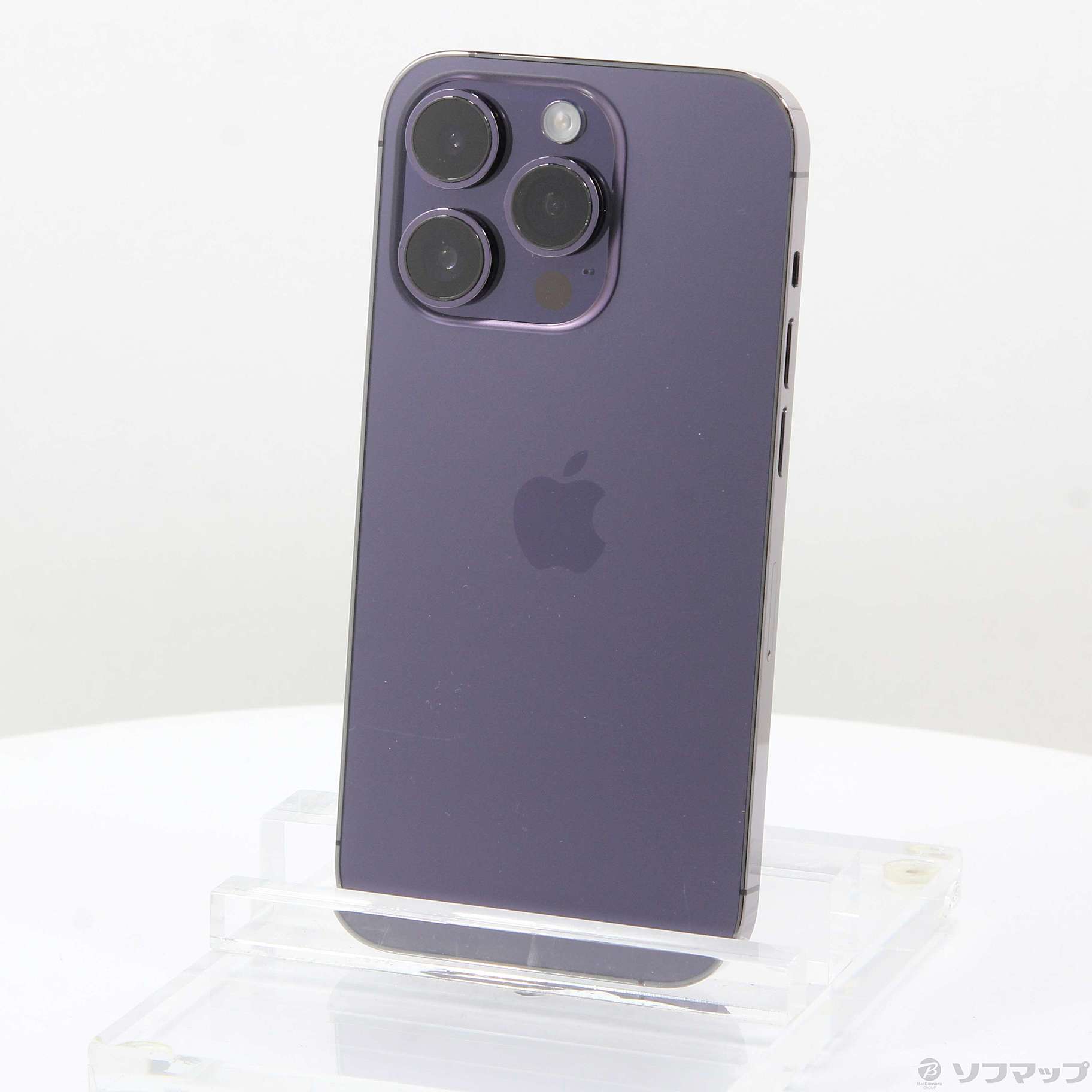 中古】iPhone14 Pro 128GB ディープパープル MQ0F3J／A SIMフリー 