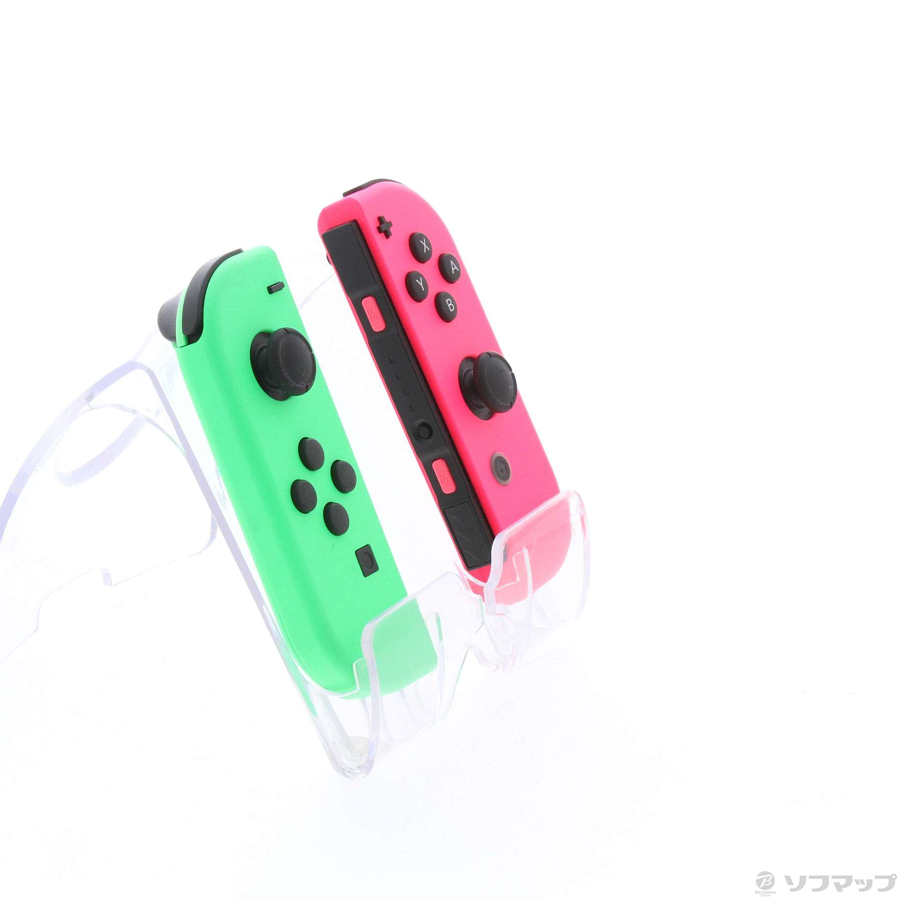 中古】JOY-CON (L) ネオングリーン／ (R) ネオンピンク 【Switch