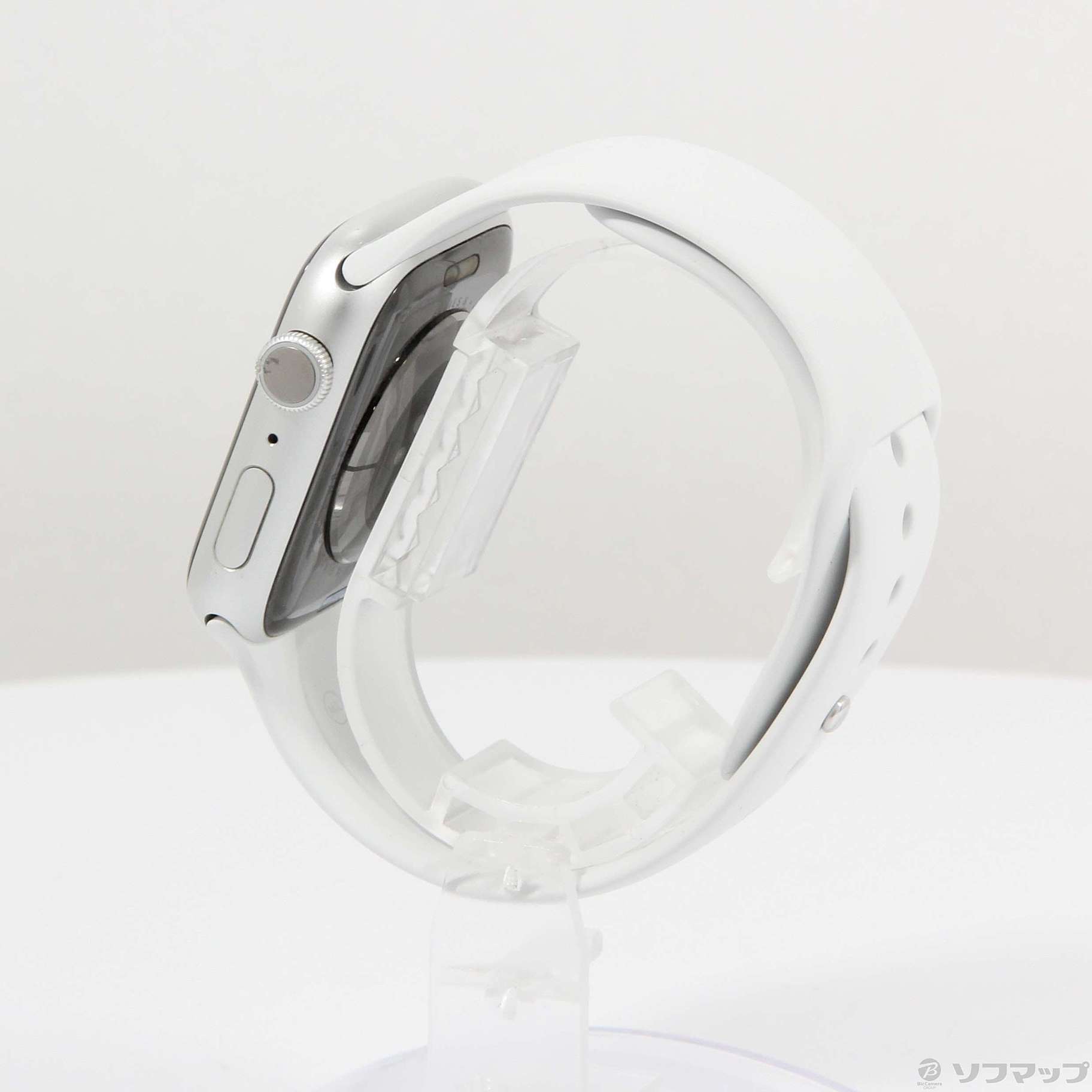 アップル Apple Watch8 45mm シルバーアルミ ホワイトスポーツバ 中古】Apple Watch Series 8 GPS 45mm シルバーアルミニウムケース
