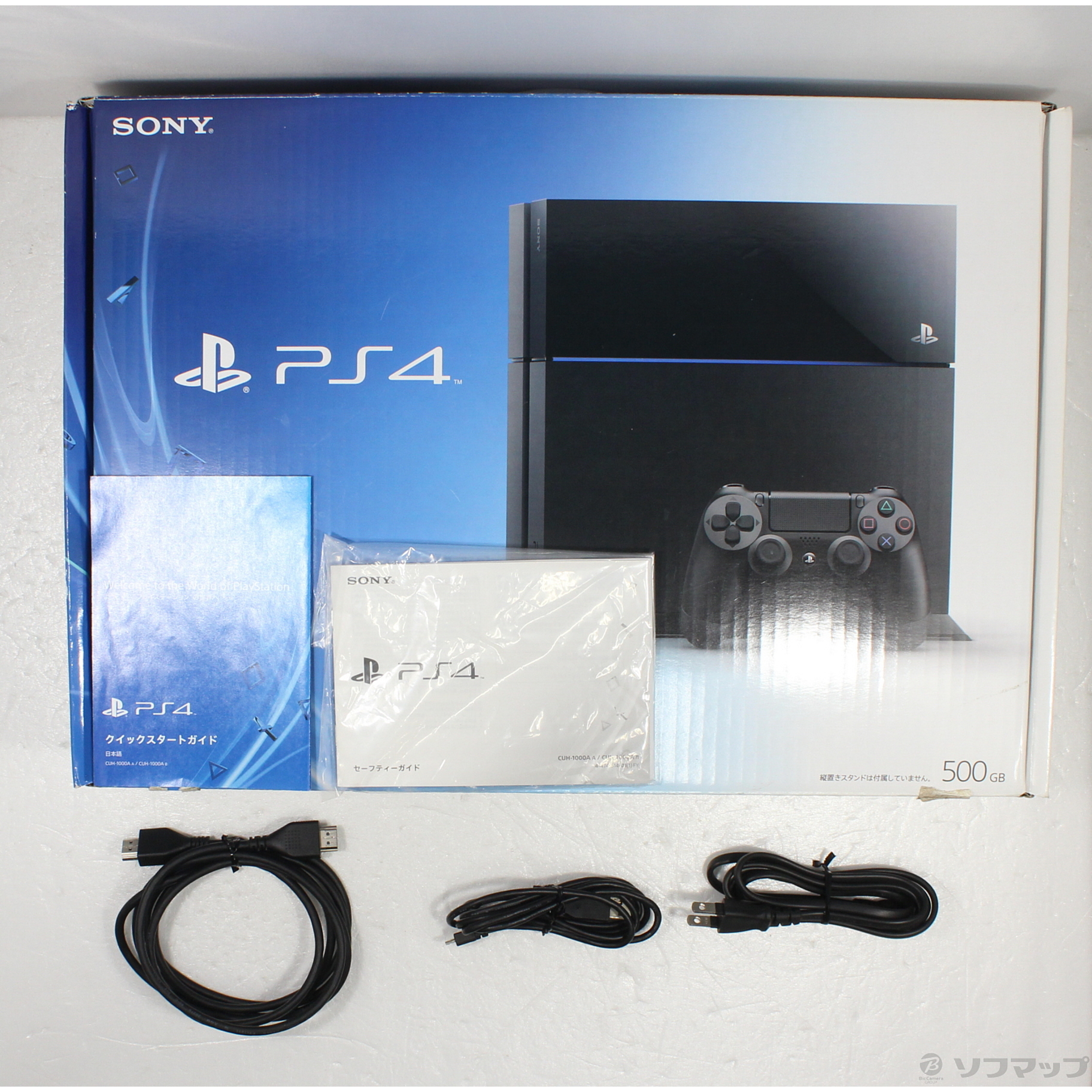 中古】PlayStation 4 ジェット・ブラック CUH-1000AB01 [2133058919715] - リコレ！|ビックカメラグループ  ソフマップの中古通販サイト