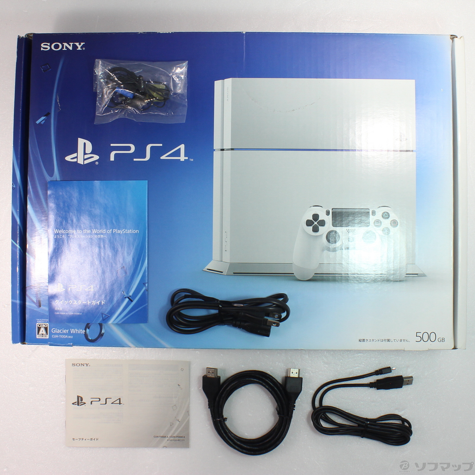PlayStation4 グレイシャー・ホワイト 500GB CUH-1100A SONY 