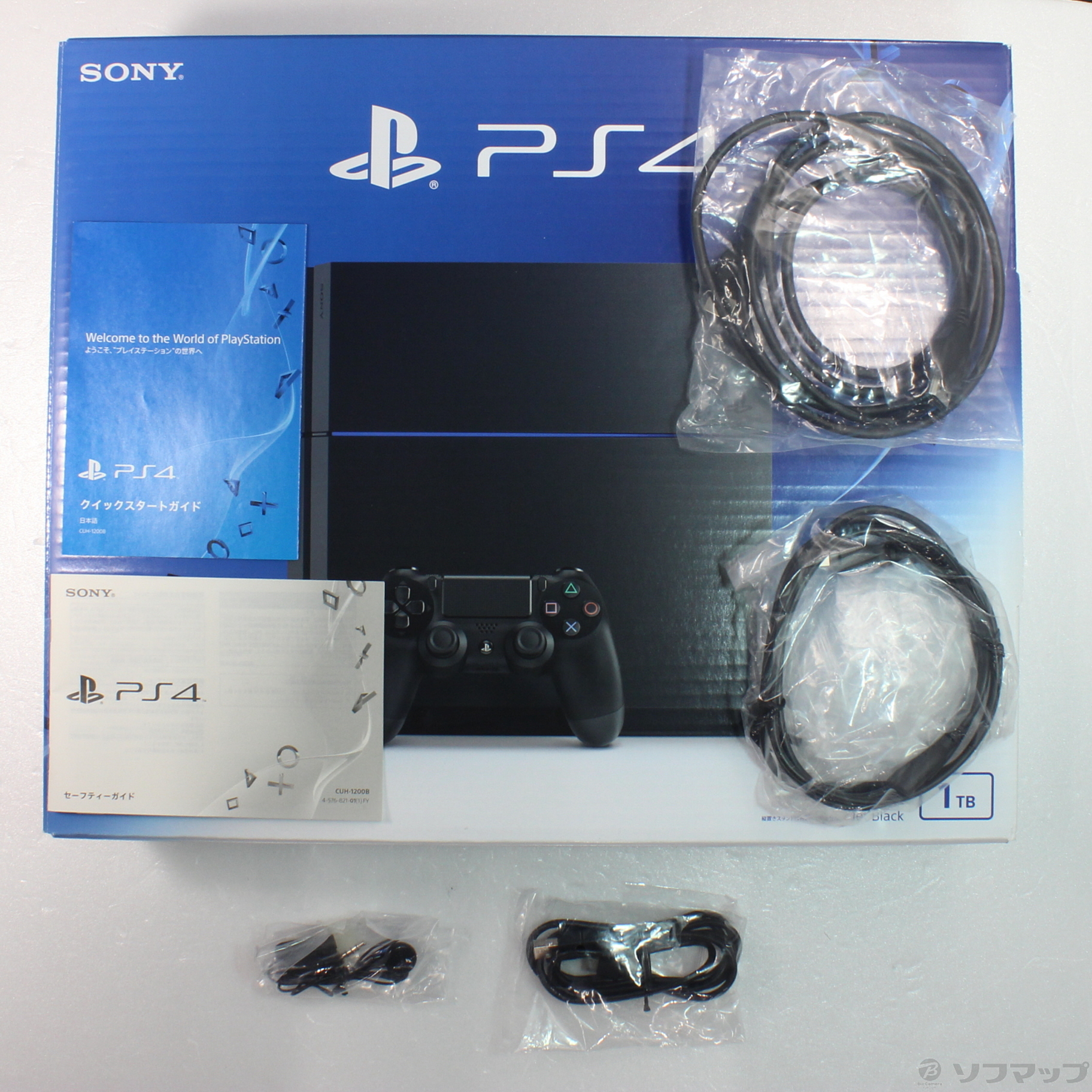 中古】PlayStation 4 ジェットブラック 1TB CUH-1200BB [2133058956666 