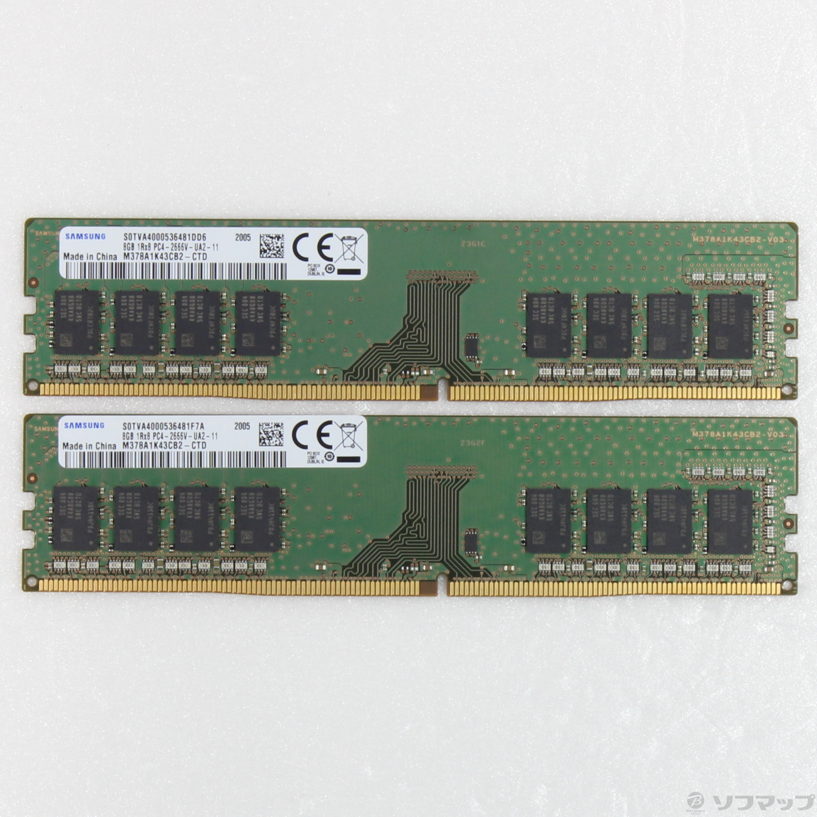中古】288P PC4-21300 DDR4-2666 16GB 8GB×2枚組 [2133058962643
