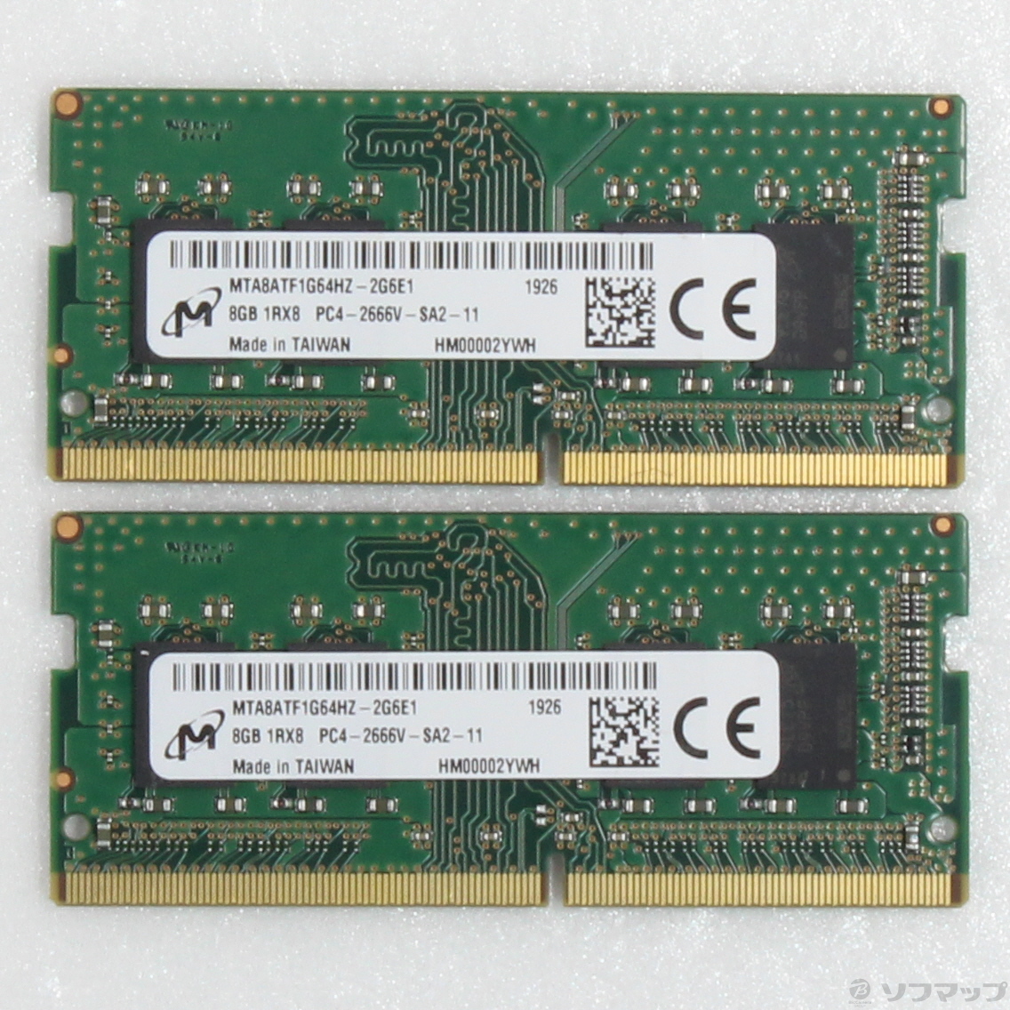 中古】260P SODIMM PC4-21300 DDR4-2666 16GB 8GB×2枚組