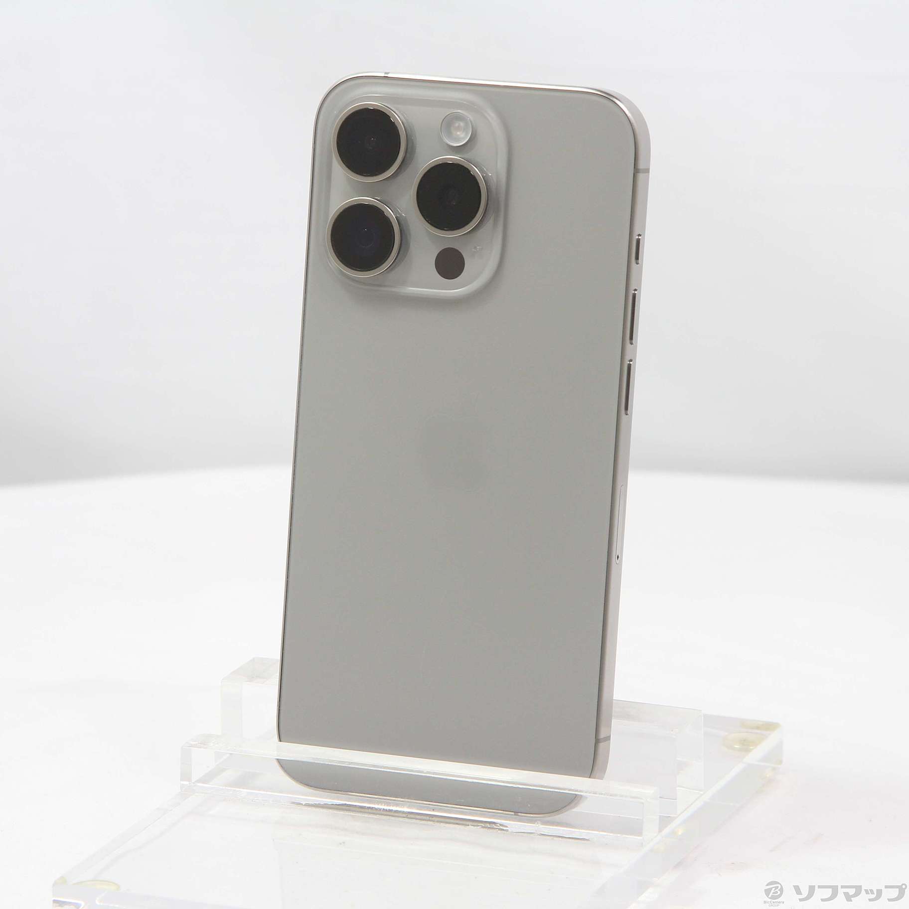 (中古)Apple iPhone15 Pro 128GB ナチュラルチタニウム MTU93J/A SIMフリー(348-ud)