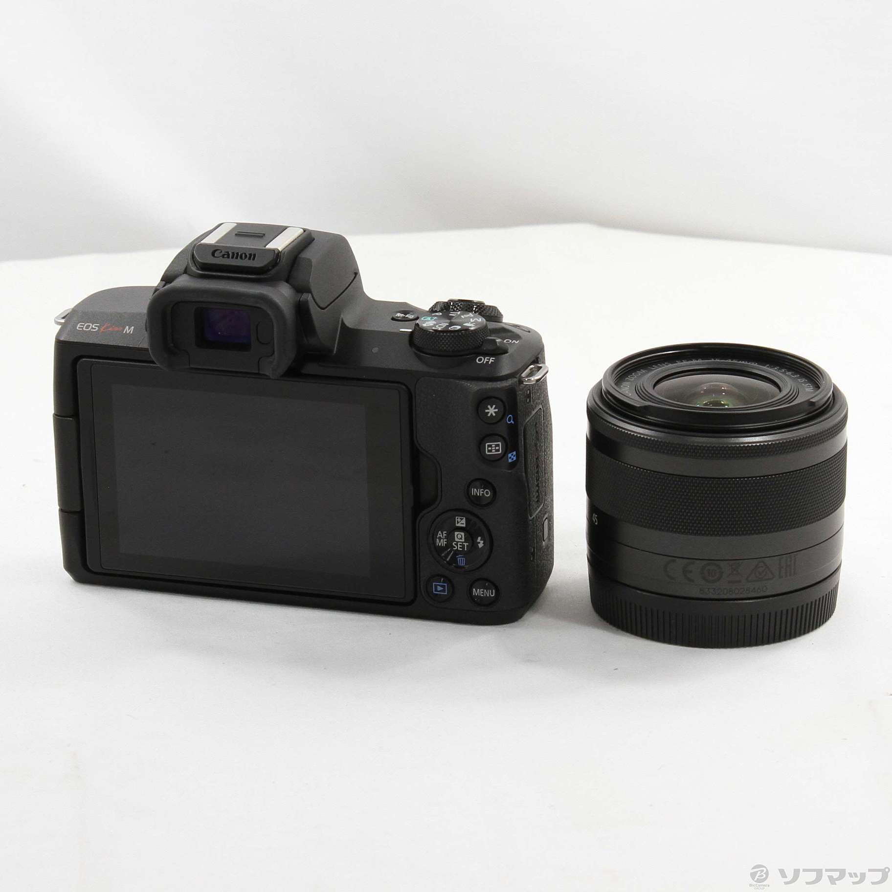 中古】EOS Kiss M EF-M15-45 IS STM レンズキット ブラック
