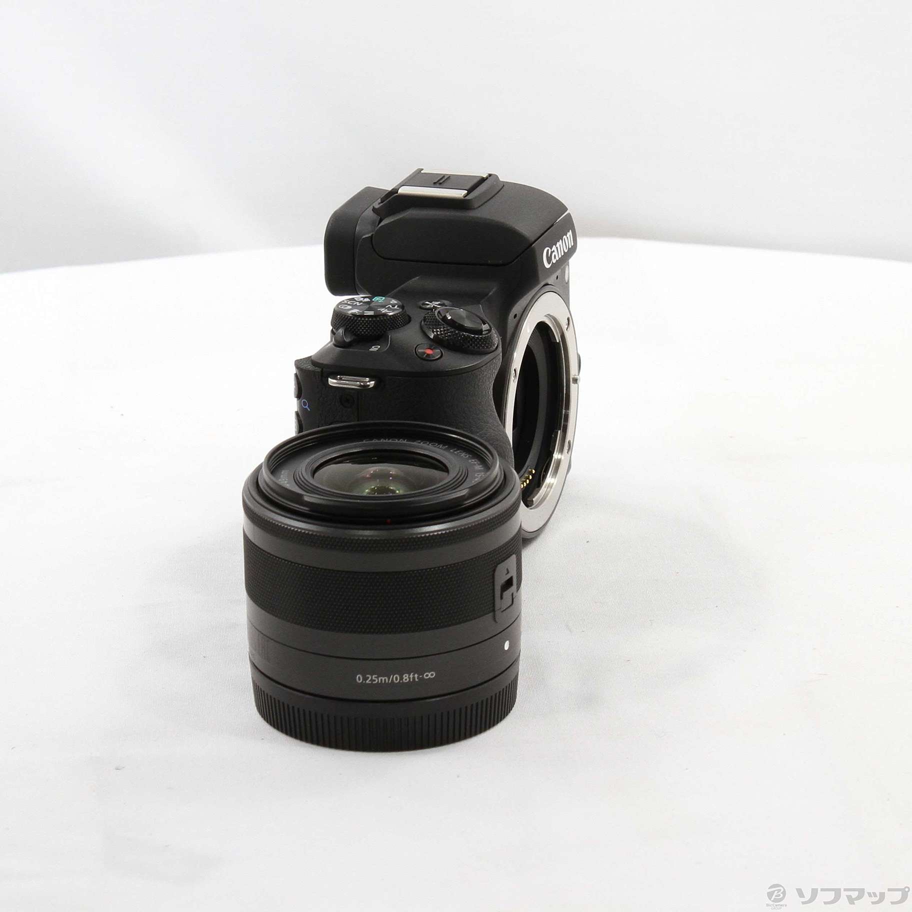 中古】EOS Kiss M EF-M15-45 IS STM レンズキット ブラック  