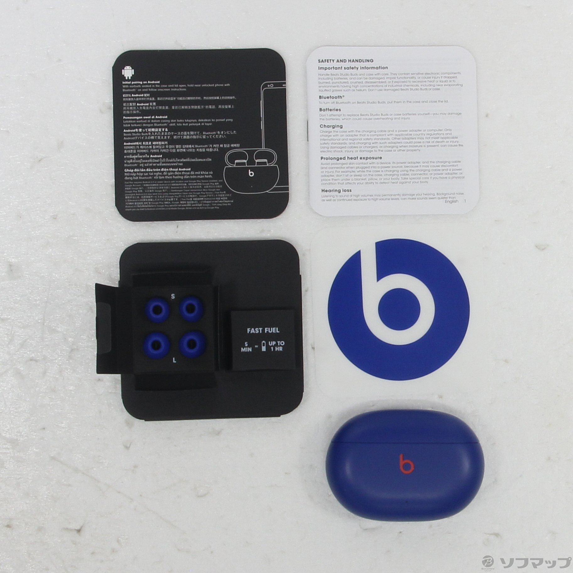 中古】Beats Studio Buds MMT73PA／A オーシャンブルー [2133059001174