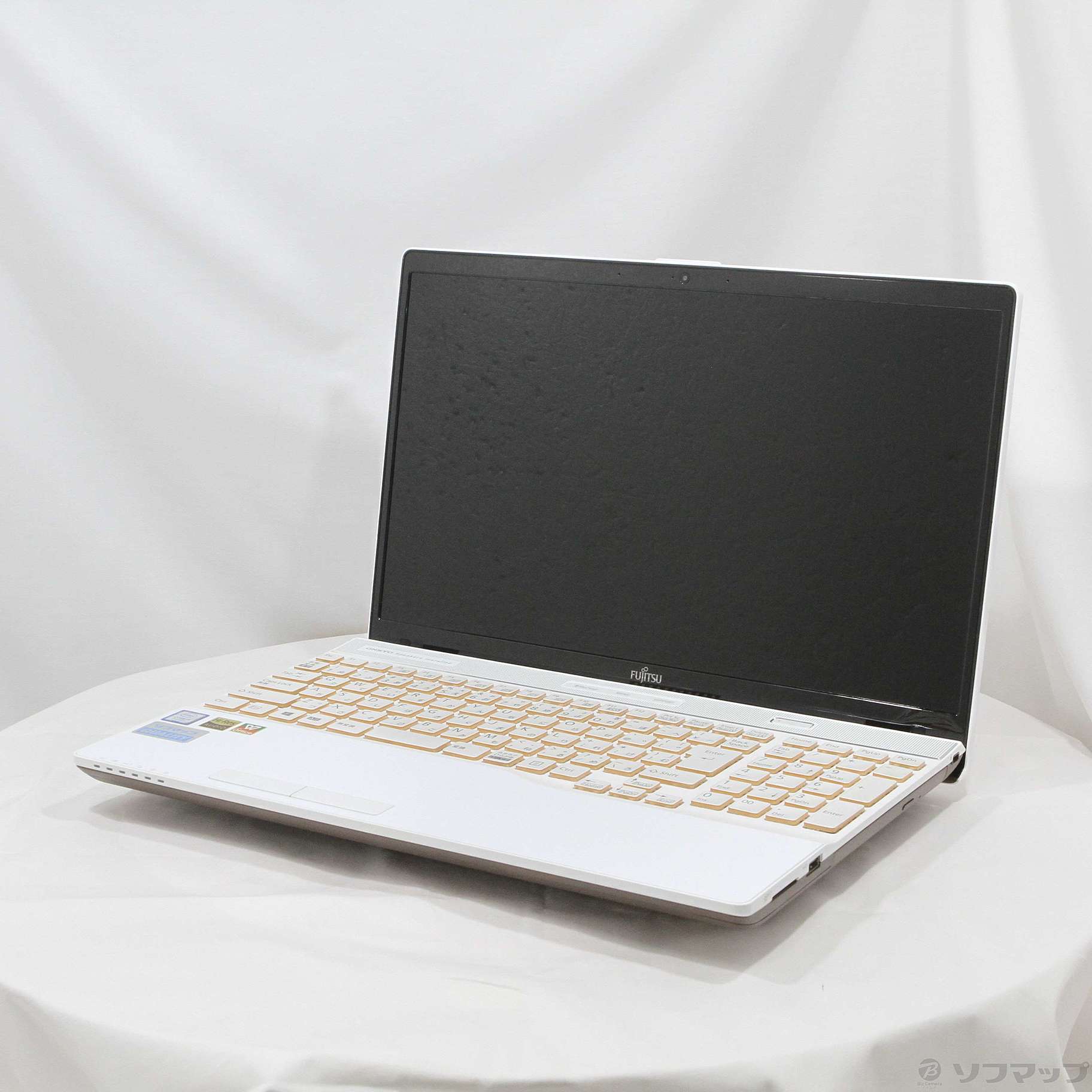 〔中古品〕 LIFEBOOK AH52／D1 FMVA52D1WZ プレミアムホワイト ［Core-i5-8265U (1.6GHz)／8GB／SSD512GB／15.6インチワイド］