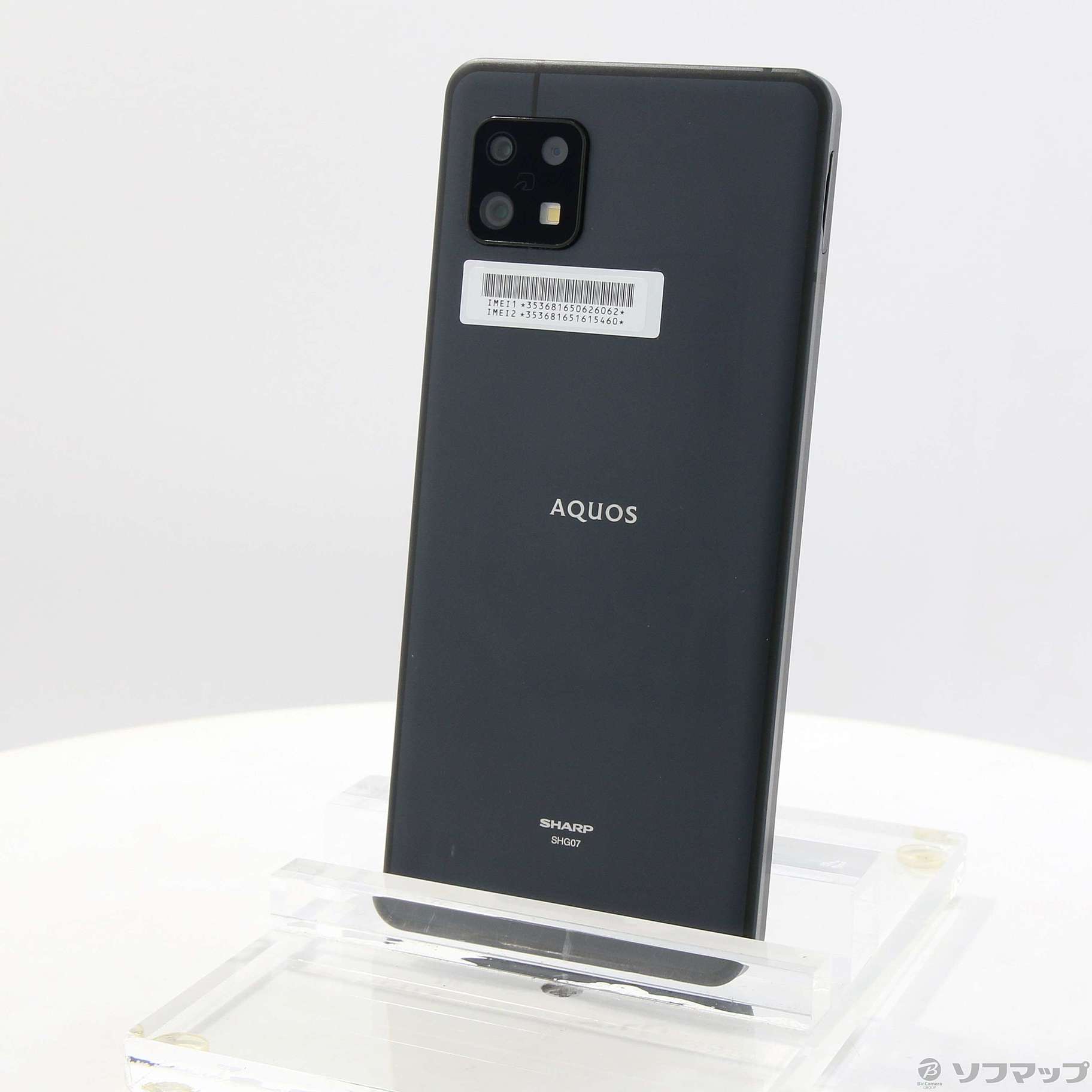 中古】AQUOS sense6s 64GB ブラック AUAQSE6S au SIMフリー 