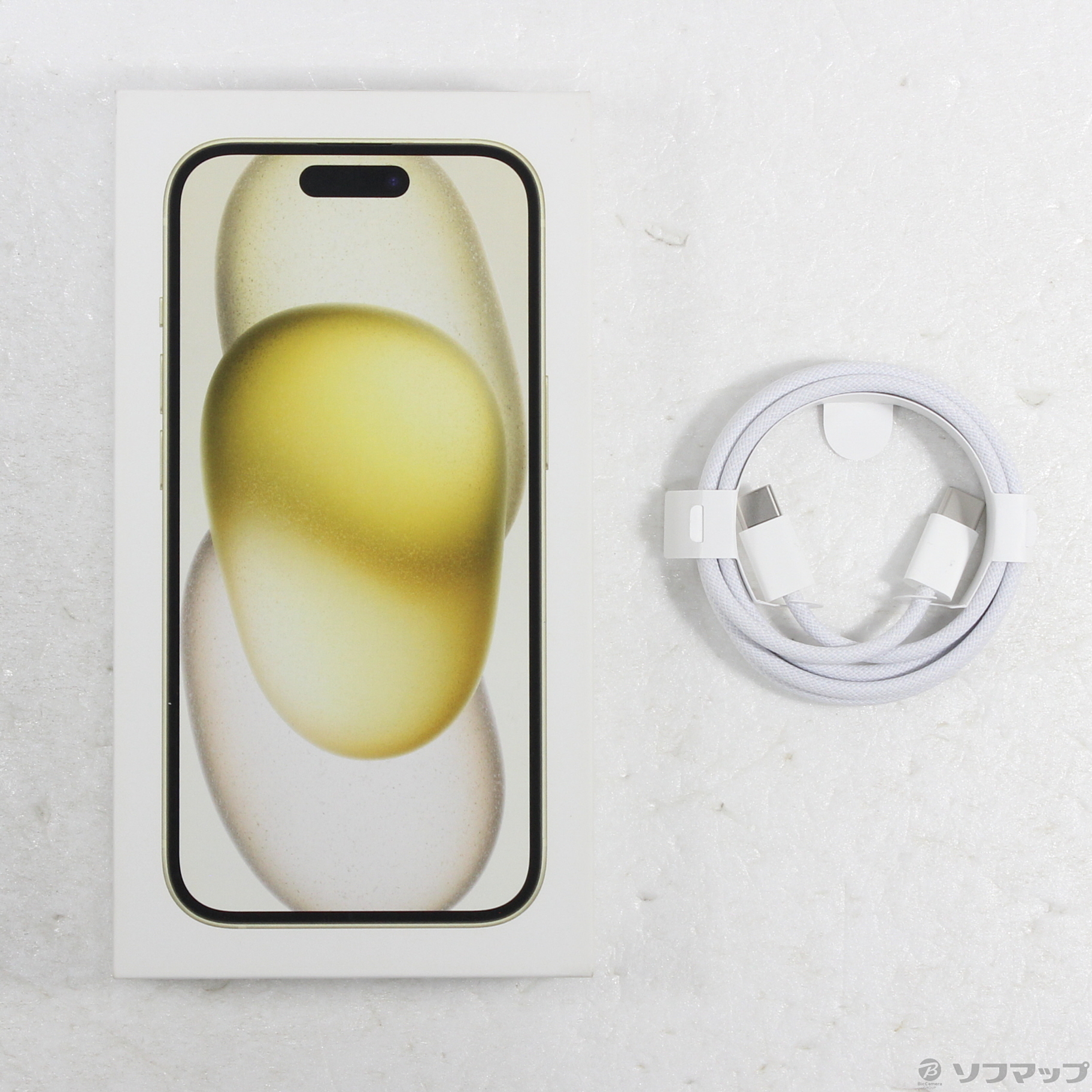 中古】iPhone15 256GB イエロー MTMQ3J／A SIMフリー [2133059036770