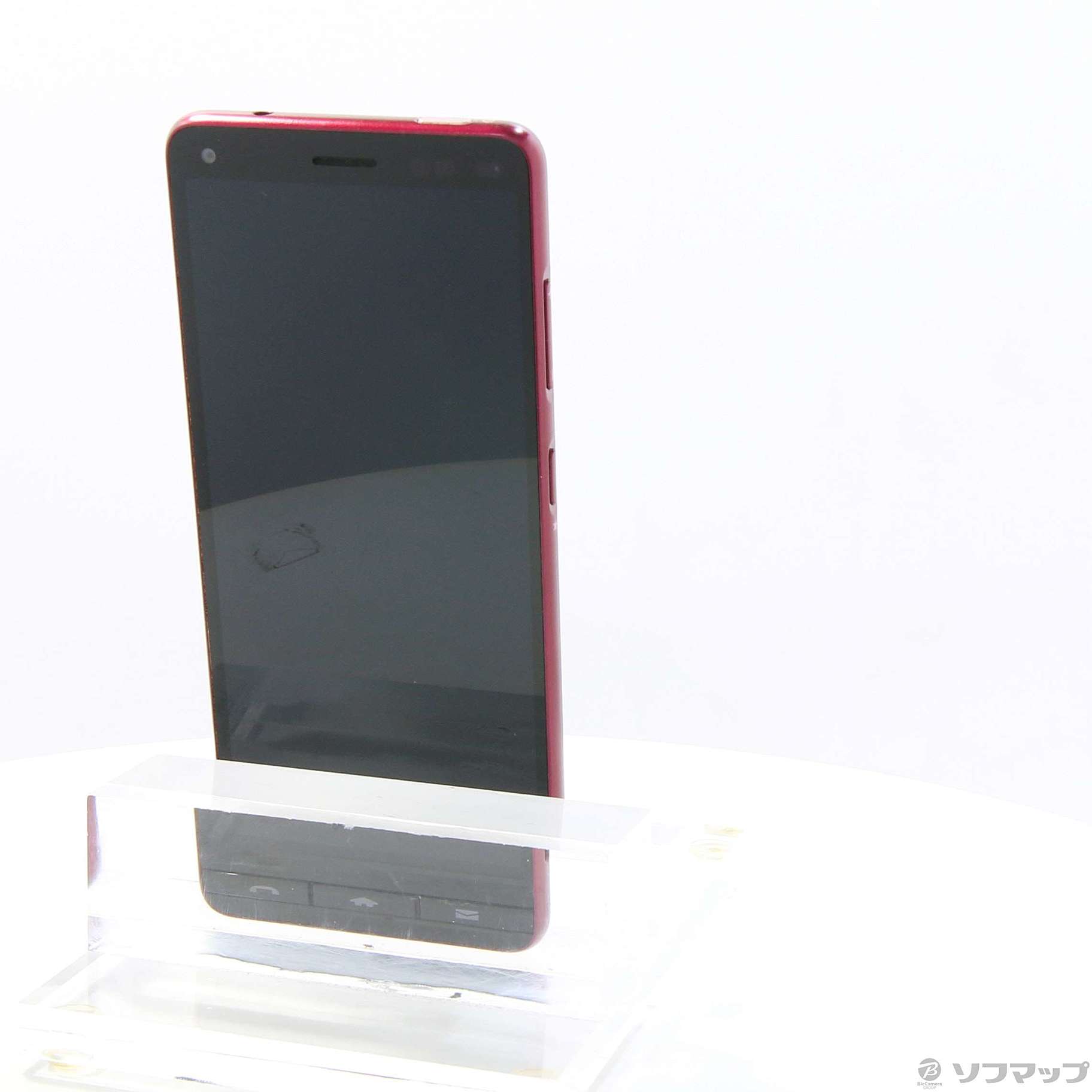中古】BASIO4 32GB ワインレッド KYV47SRU UQ mobile SIMフリー