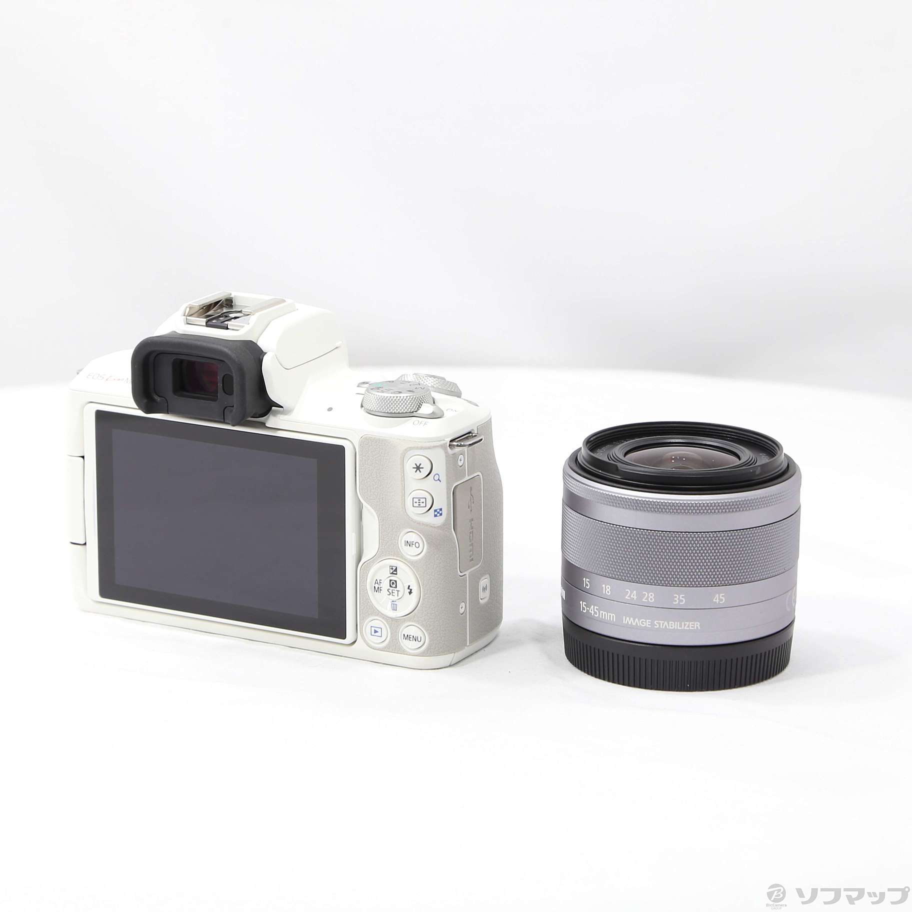 Canon EOS Kiss M ホワイト EF-M15-45 IS STM CANON EOS Kiss M EF-M15-