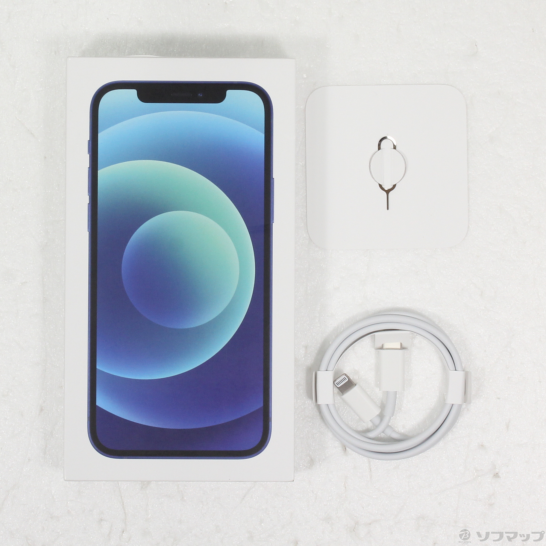 中古】iPhone12 128GB ブルー MGHX3J／A SIMフリー [2133059083613 