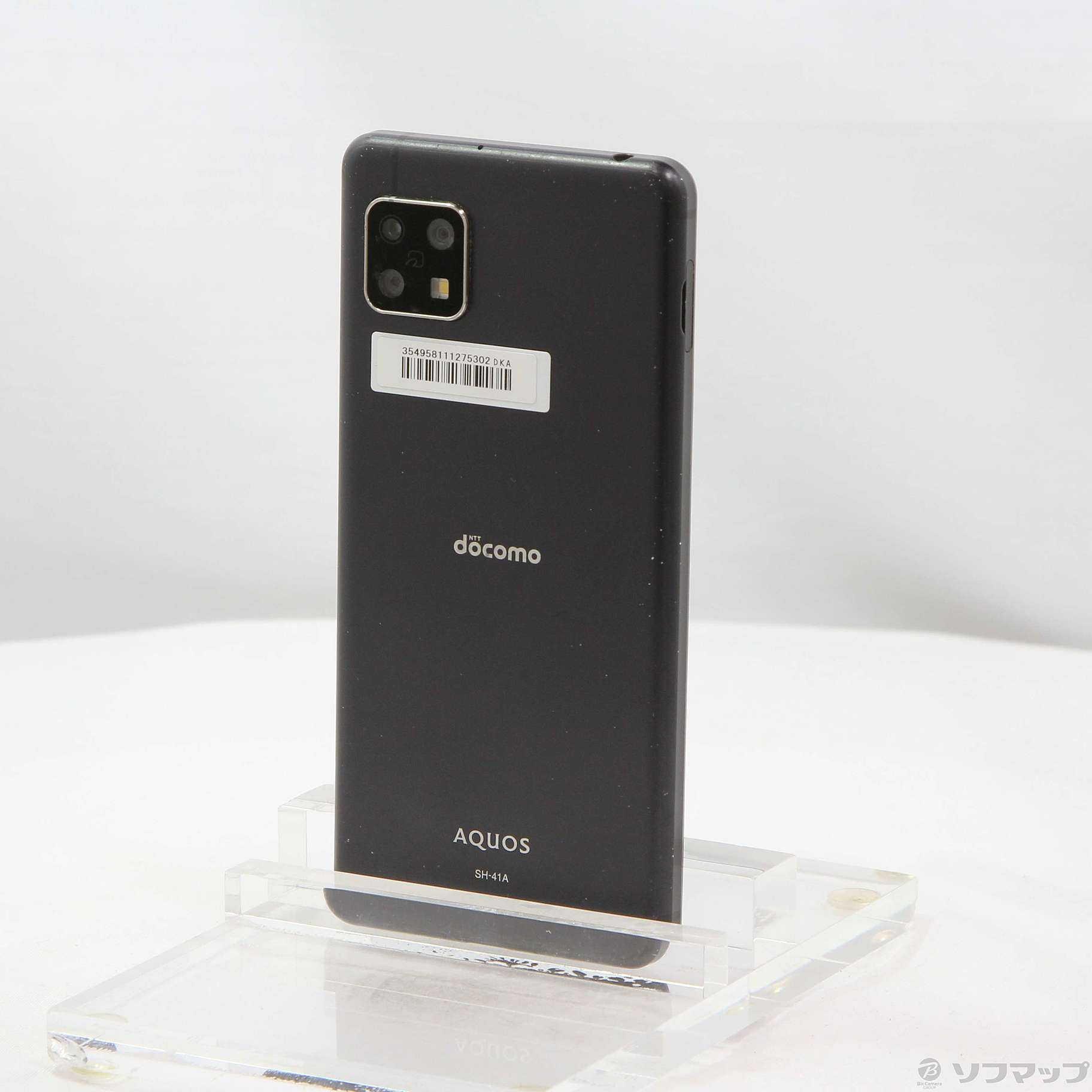 中古】AQUOS sense4 64GB ブラック SH-41A docomoロック解除SIMフリー  