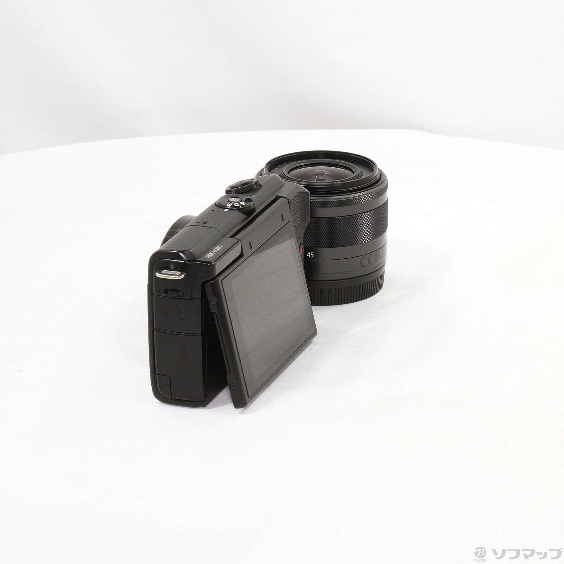 中古】セール対象品 EOS M200 EF-M15-45 IS STM レンズキット ブラック 