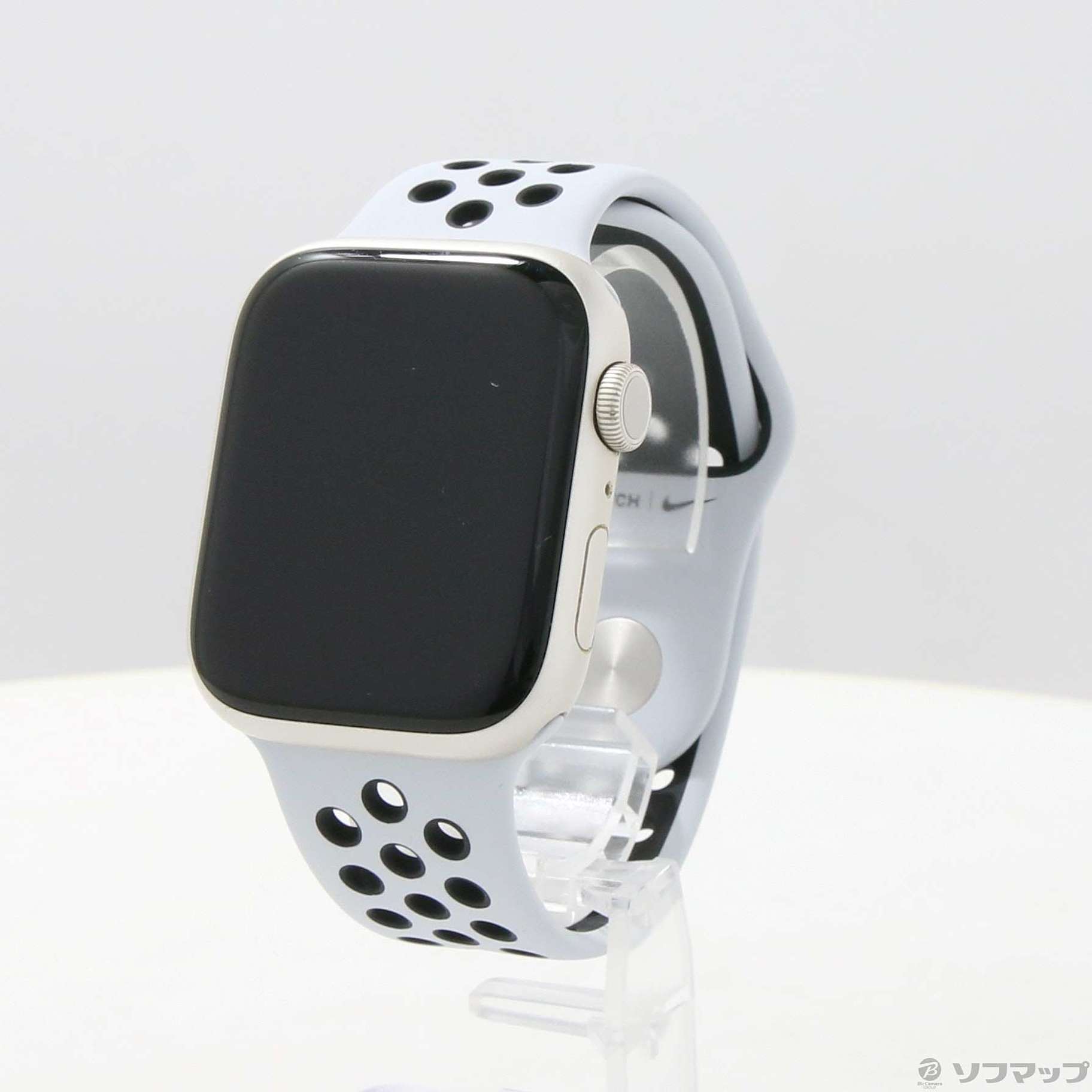 中古】Apple Watch Series 7 Nike GPS 45mm スターライトアルミニウム 