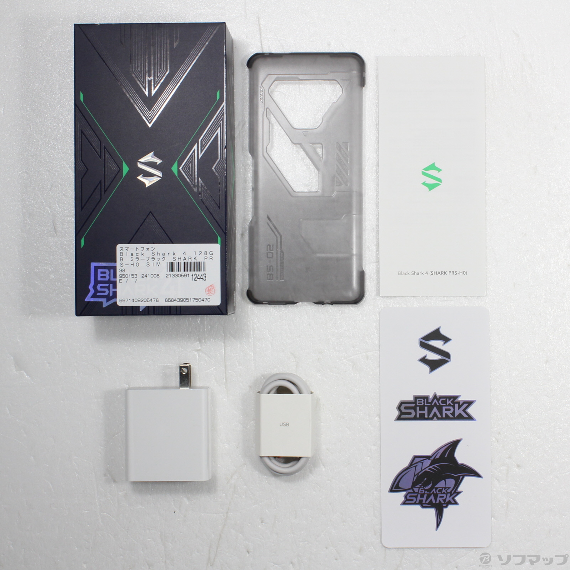中古】Black Shark 4 128GB ミラーブラック SHARK PRS-H0 SIM