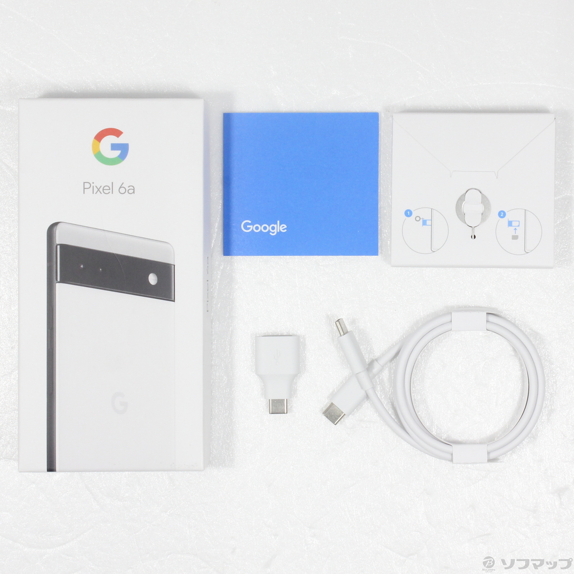 【美品】google pixcel 6a チョーク GB17L SIMフリー 中古】Google Pixel 6a 128GB チョーク GB17L au SIMフリー