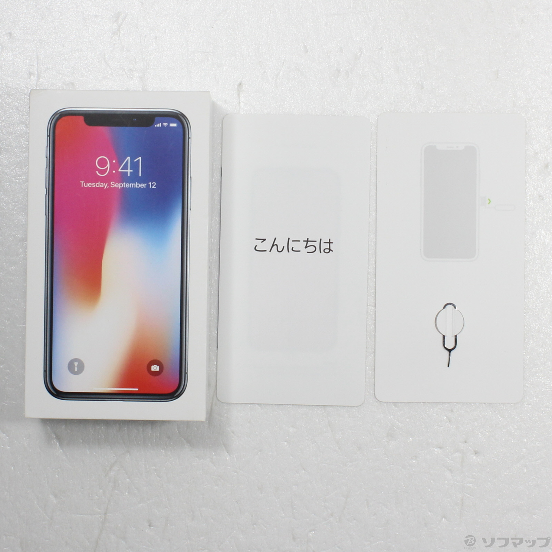 中古】iPhoneX 256GB スペースグレイ MQC12J／A SIMフリー