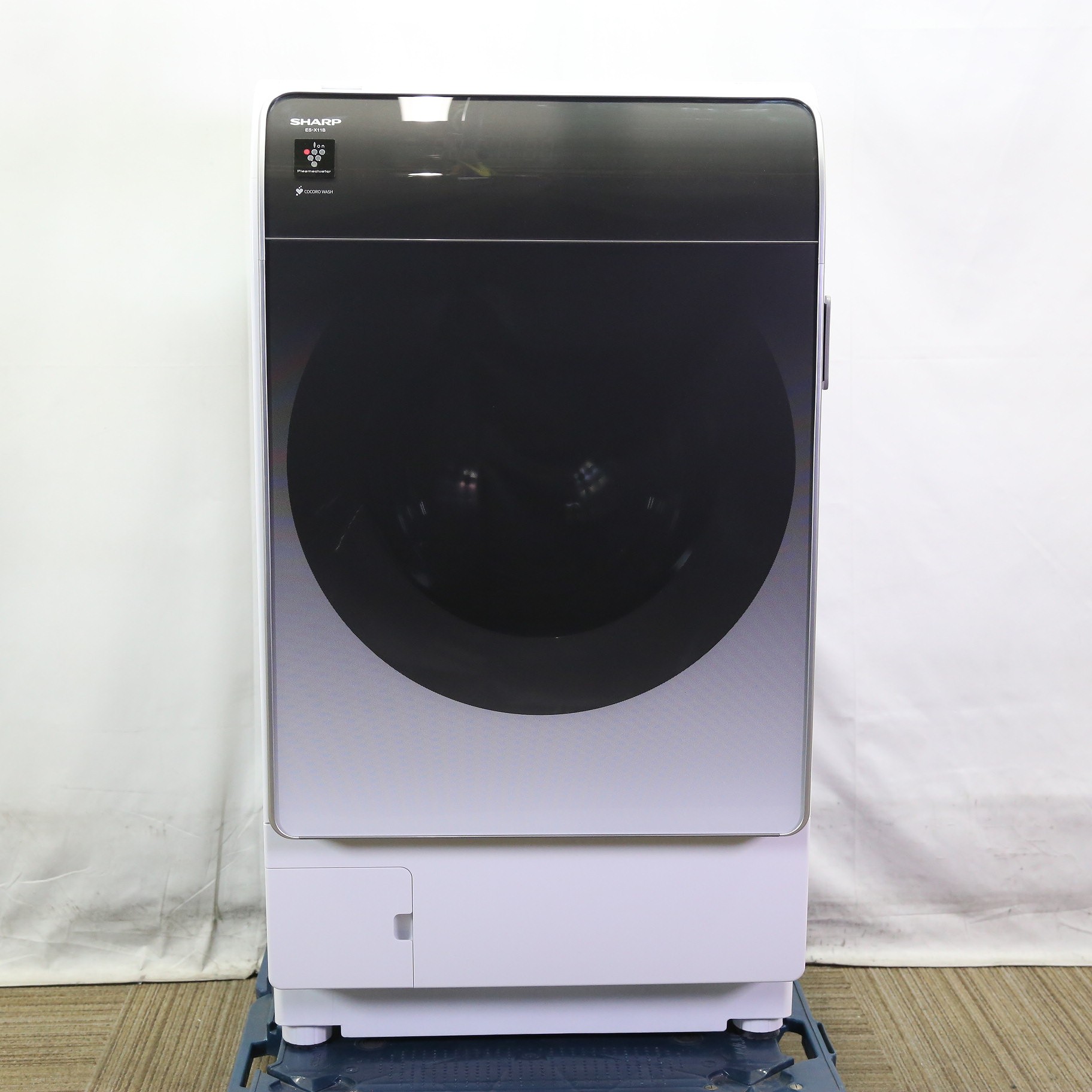 中古】〔展示品〕 ドラム式洗濯乾燥機 クリスタルシルバー ES-X11B-SL 
