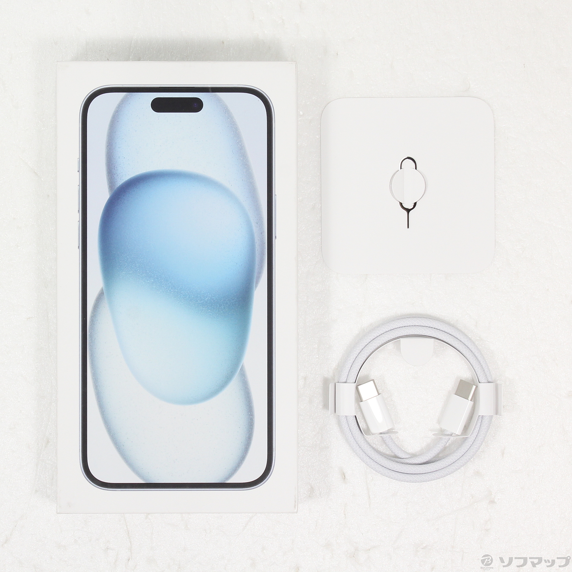 中古】〔展示品〕 iPhone15 Plus 128GB ブルー (ﾊﾞｯﾃﾘｰ残91%)3M460J／A