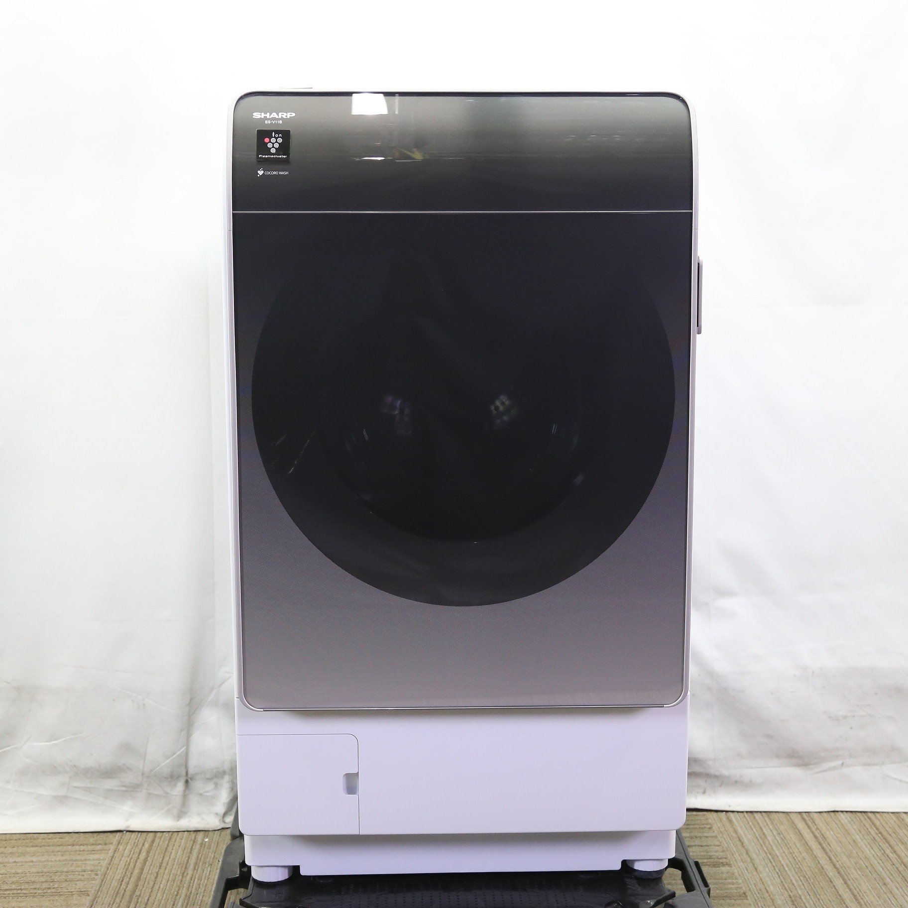 美品】SHARP シャープ ドラム式洗濯機乾燥機 ES-V11B