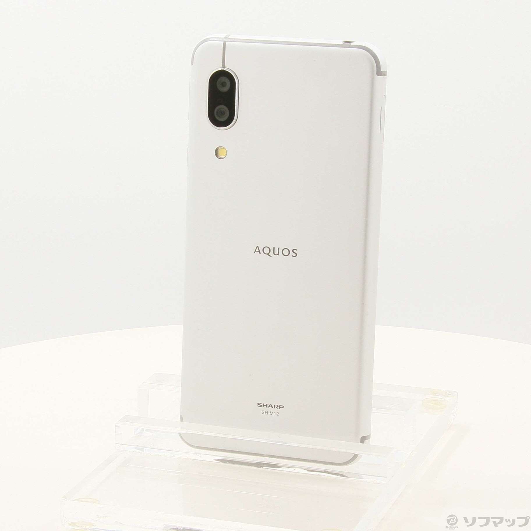 中古】AQUOS sense3 64GB シルバーホワイト SH-M12 SIMフリー  