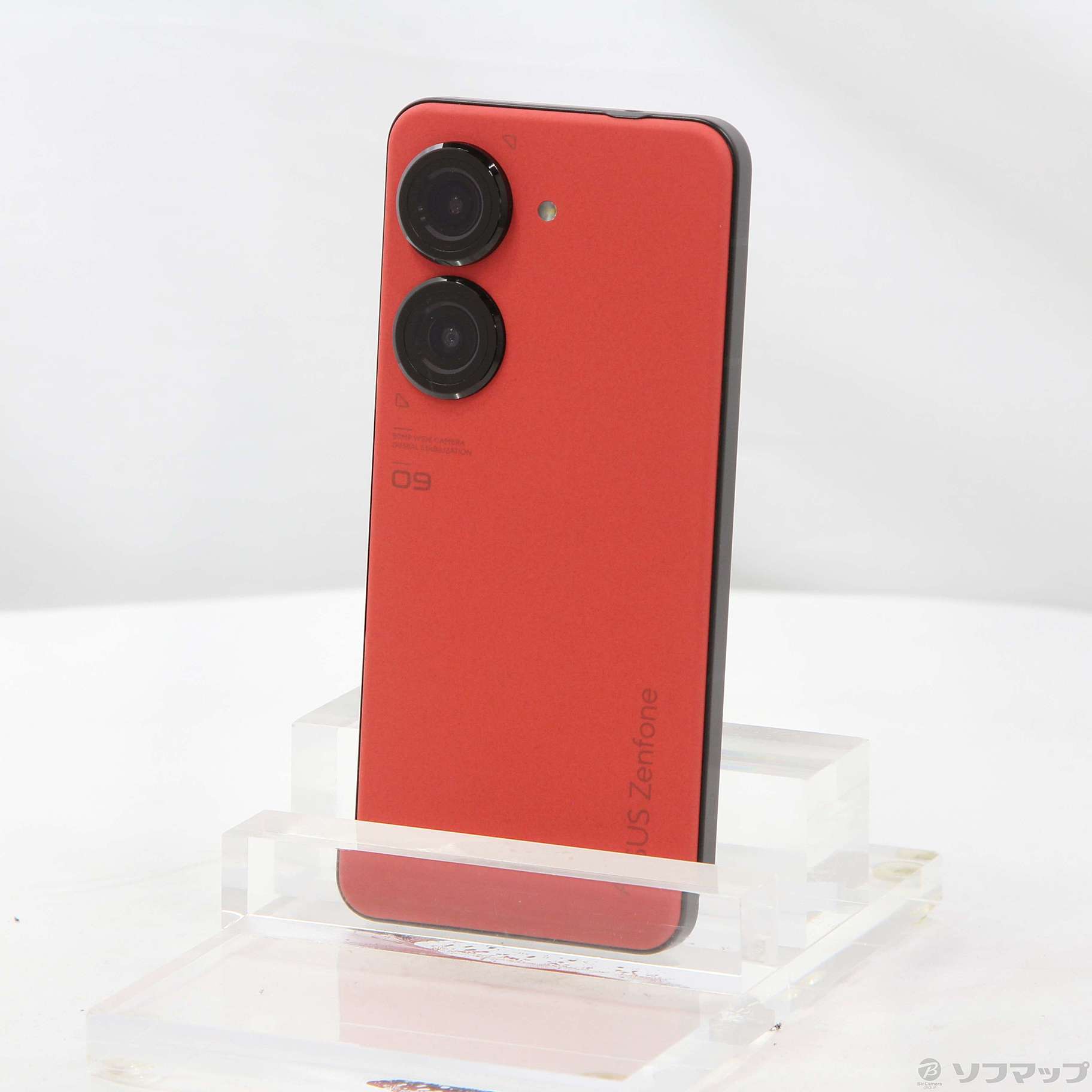 〔中古品〕 Zenfone 9 128GB サンセットレッド ZF9-RD8S128 SIMフリー ［5.9インチ有機EL／Snapdragon 8+  Gen 1］