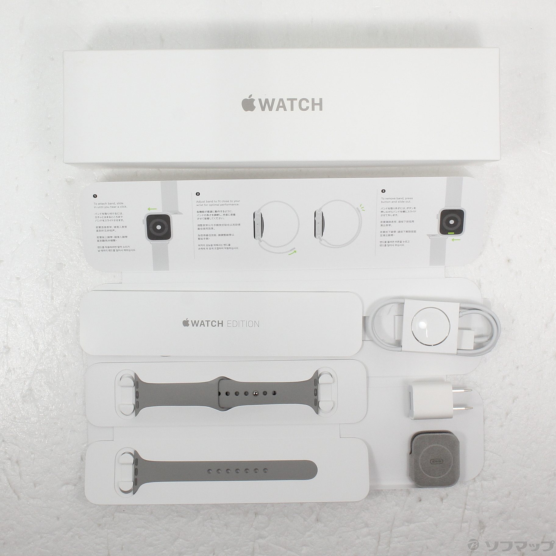 中古】Apple Watch Series 5 GPS + Cellular 40mm チタニウムケース