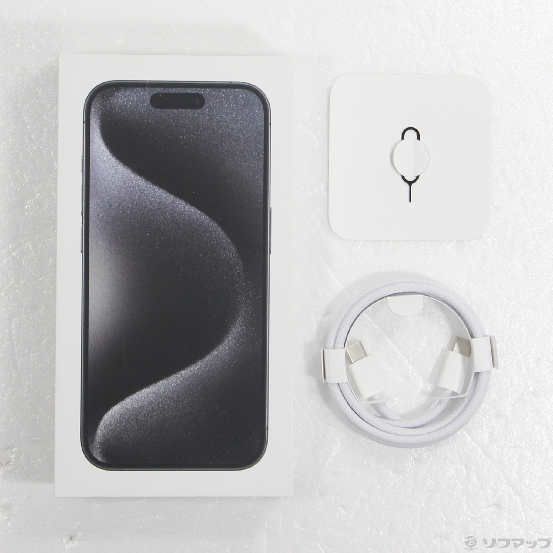 中古】新春特価 iPhone15 Pro 256GB ブラックチタニウム MTUC3J／A SIM 